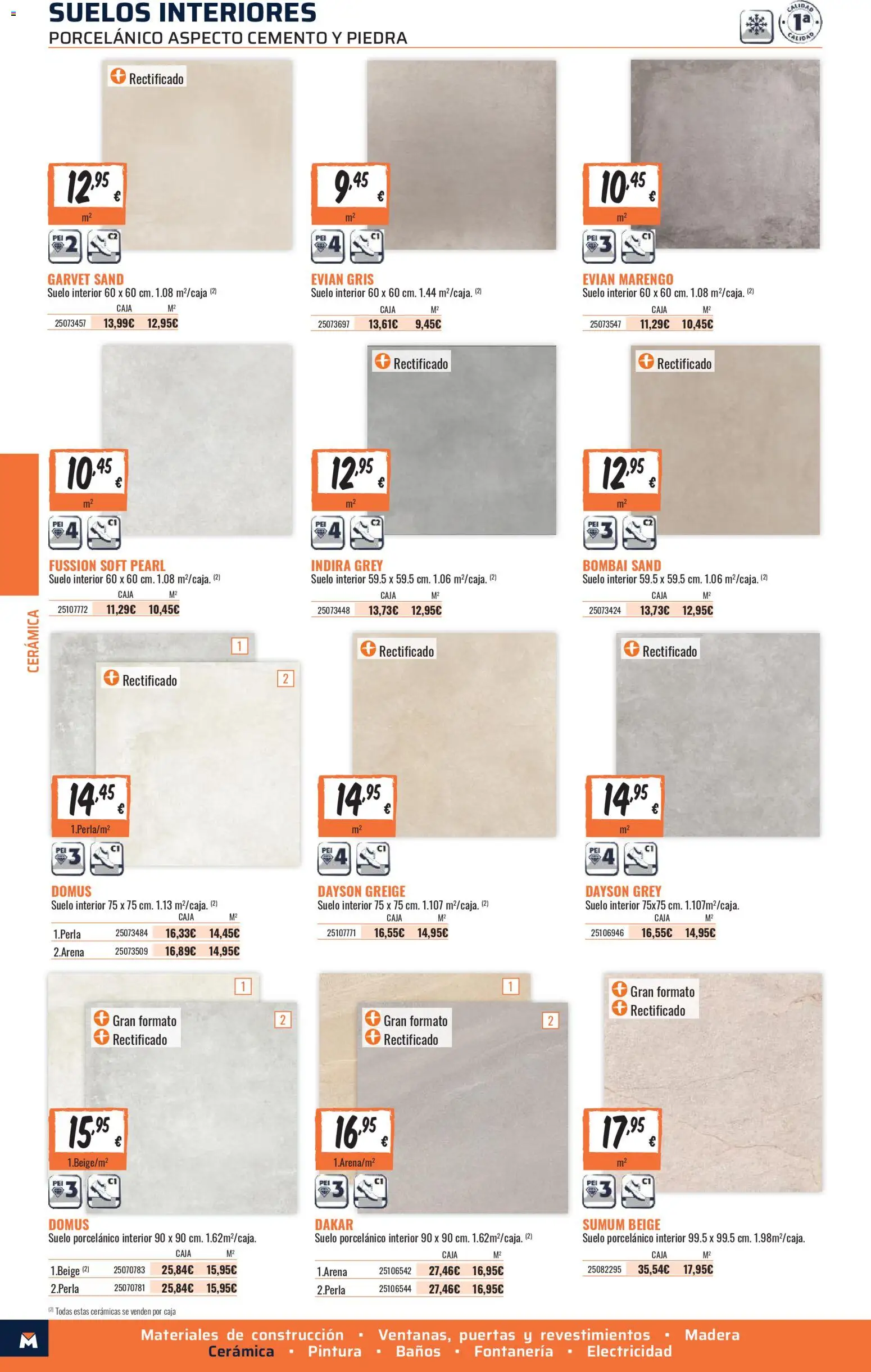 Obramat - Reformas Otono Imprenta Almacenes 15 Santander 2026 │ válido desde el 09/10/2026 | Página: 36 | Productos: Cemento, Caja, Puertas