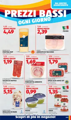 Anteprima del volantino Aldi volantino valido a partire dal 15.06.2026 | Pagina: 3 | Prodotti: Arrosto, Porchetta, Tacchino, Pesto