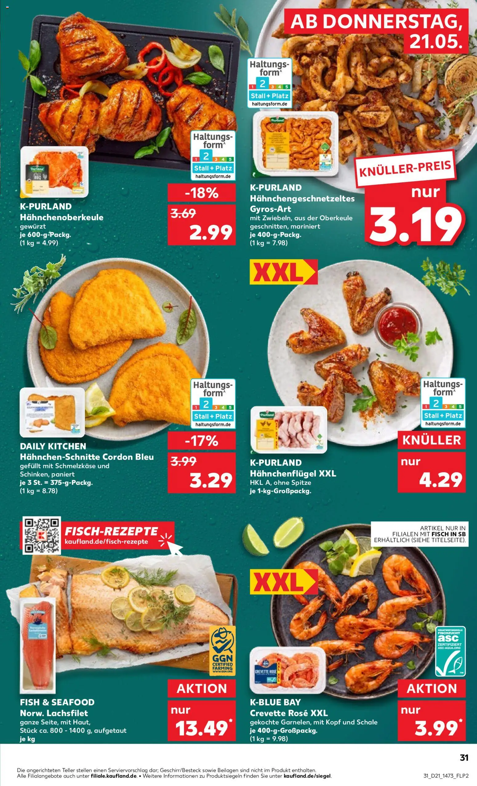 Kaufland Prospekt – gültig ab 21.05.2026 | Seite: 31 | Produkte: Fisch, Gyros