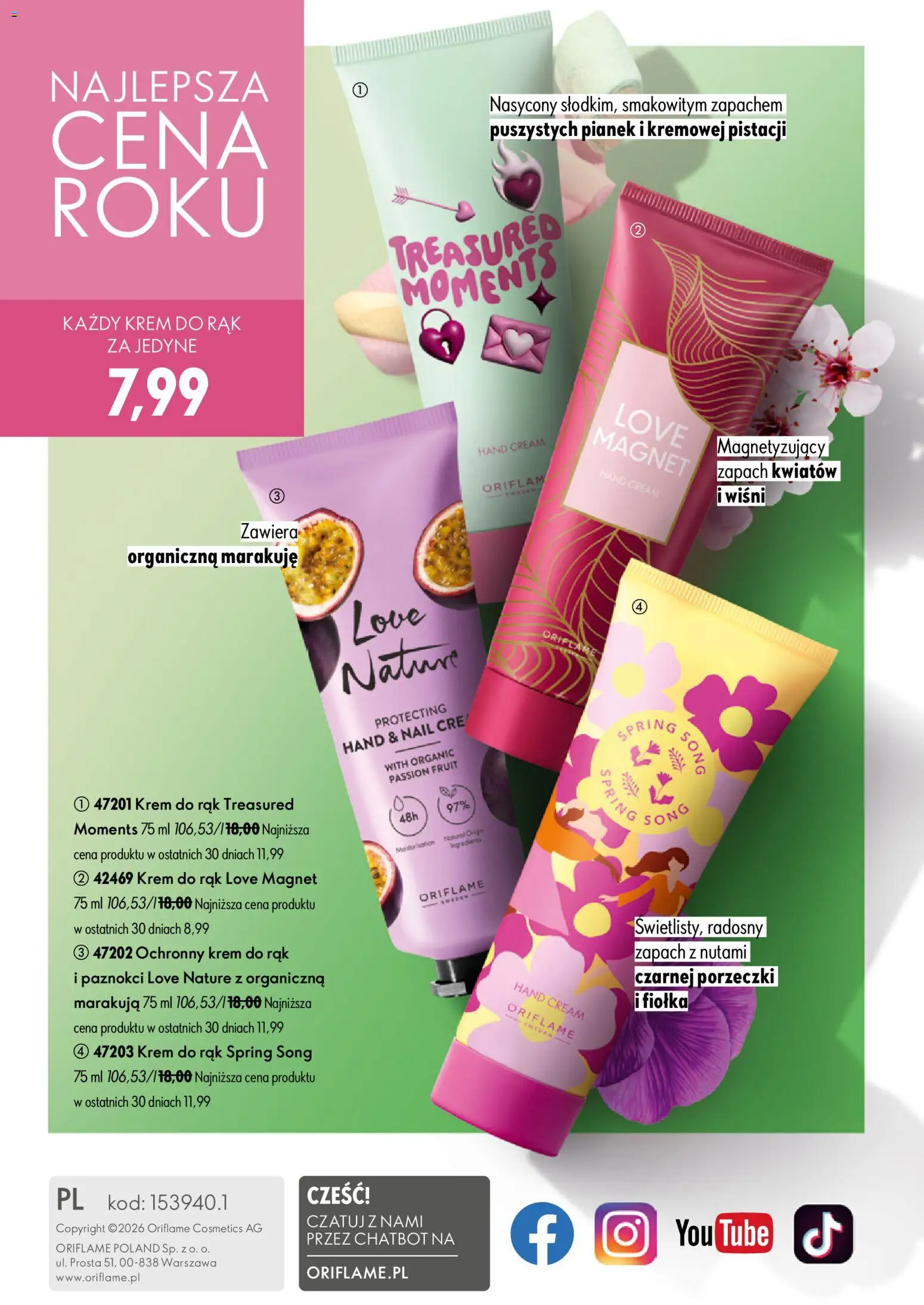 Oriflame Katalog 9 2026 od 17.06.2026 | Strona: 148 | Produkty: Zapach, Krem do rąk, Krem