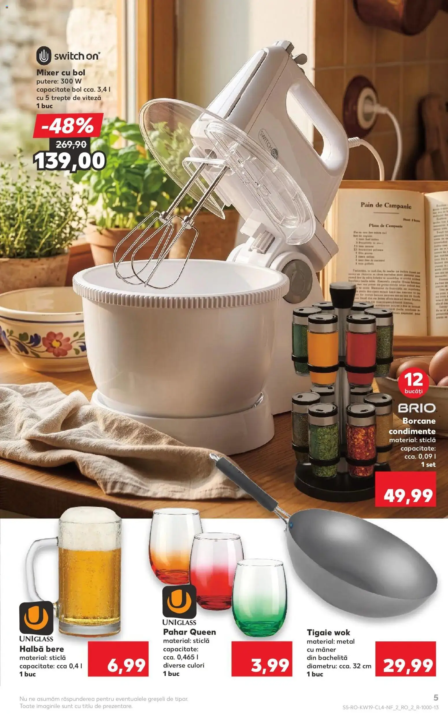 Noul catalog Kaufland – valabil de la 06.05.2026 | Pagină: 5 | Produse: Mixer, Mâner, Bere, Condimente