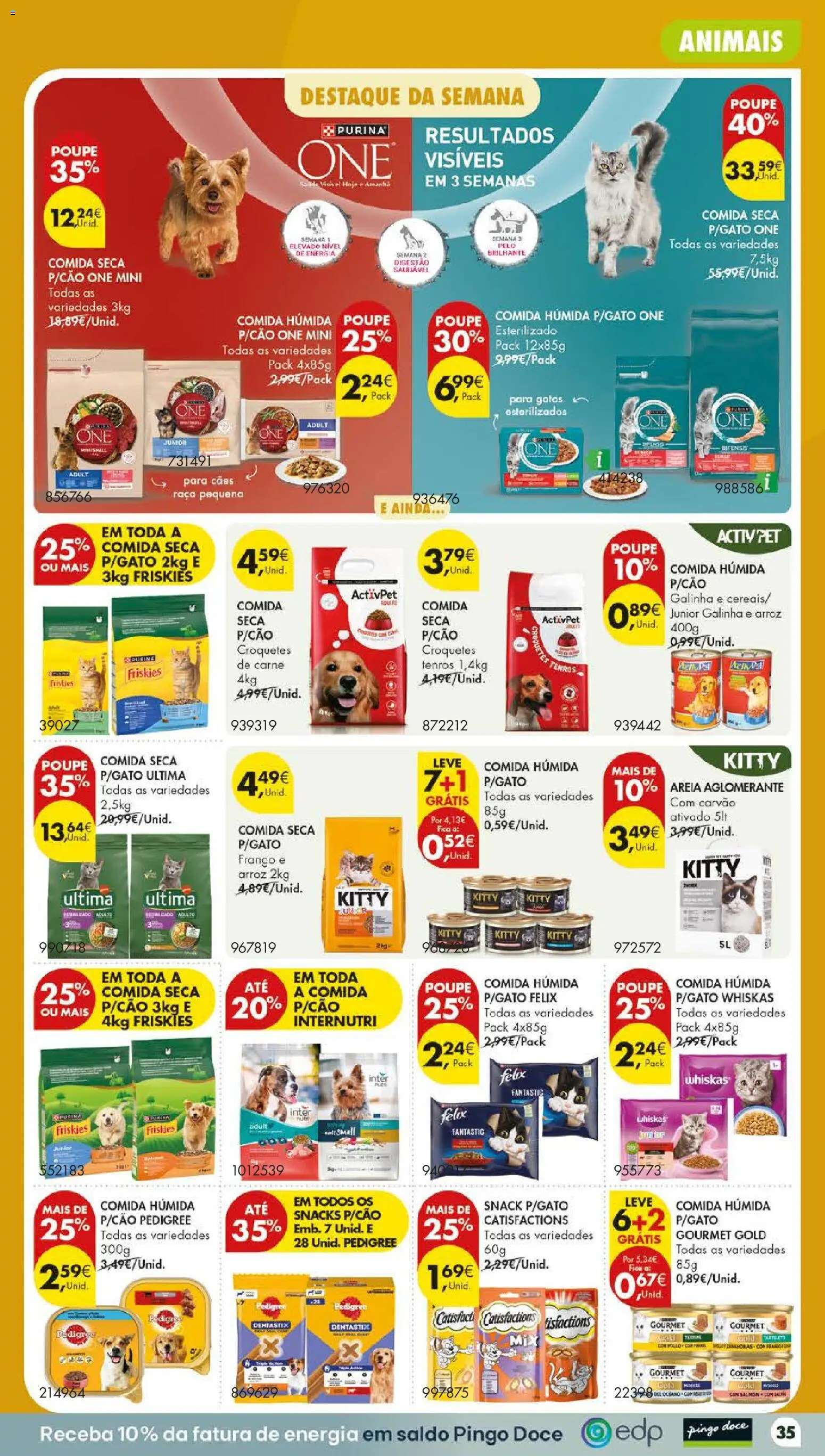 Pingo Doce folheto Poupe Este Fim de Semana │ válido de 29/10/2026 | Página: 39 | Produtos: Areia, Croquetes, Frango, Arroz