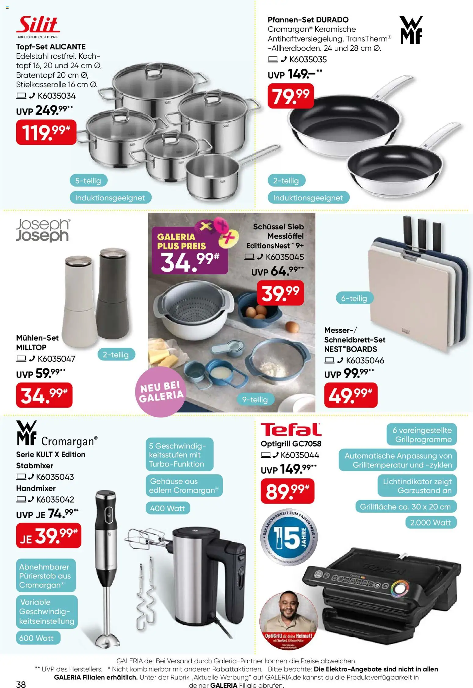Galeria Karstadt Kaufhof Prospekt – gültig ab 27.05.2026 | Seite: 38 | Produkte: Handmixer, Stabmixer