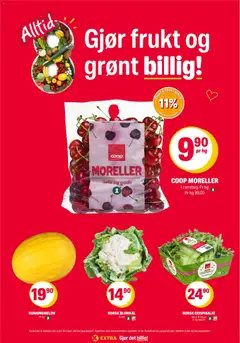 Forhåndsvisning av Coop Extra kundeavis gyldig fra 20/07/2026 | Side: 8 | Produkter: Moreller, Blomkål, Crispisalat, Honningmelon