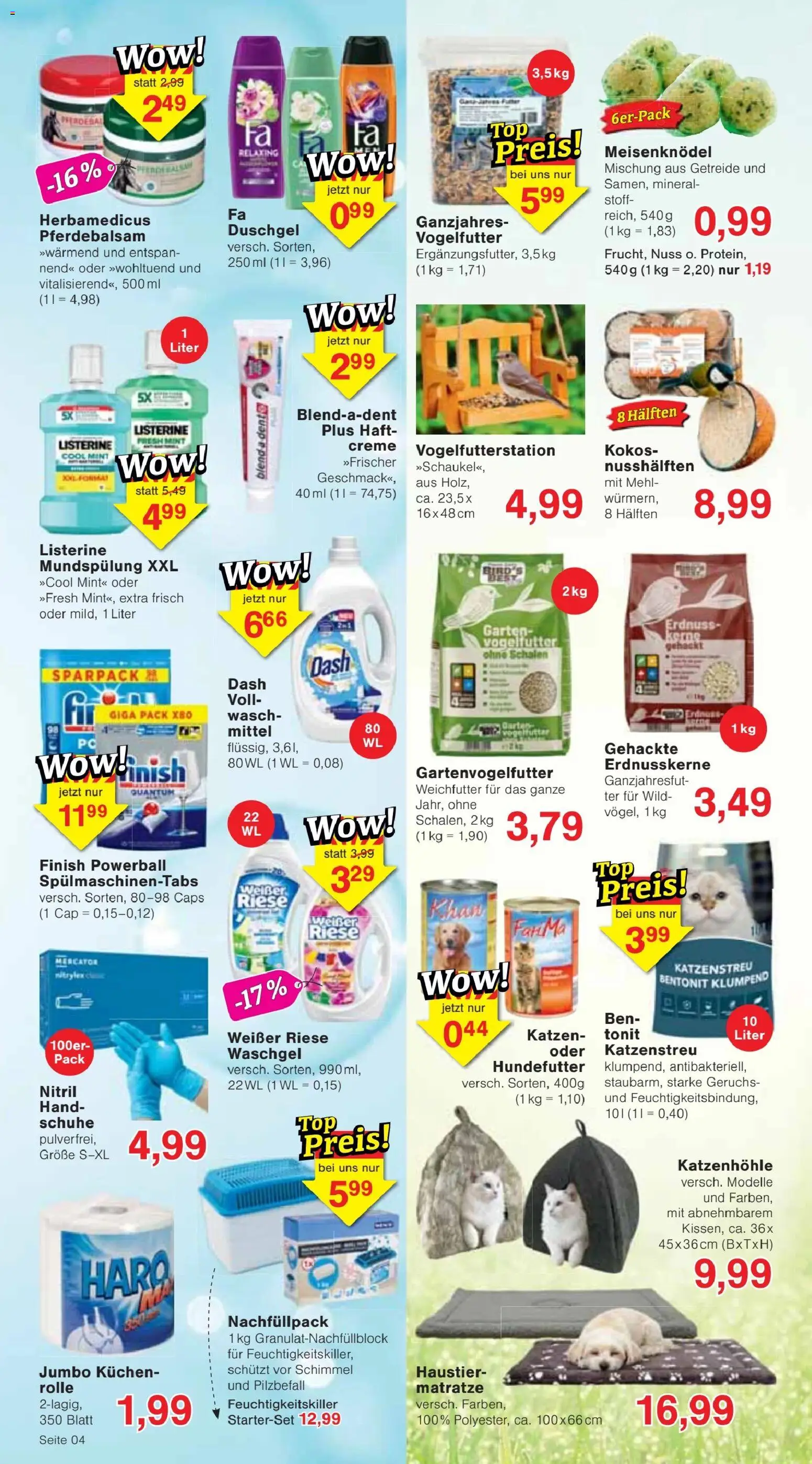 Jawoll Prospekt – gültig ab 21.09.2026 | Seite: 4 | Produkte: Mehl, Finish, Spülmaschinentabs, Kuchen