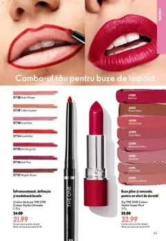 Ofertele Oriflame valabile de la 08.07.2026 | Pagină: 43 | Produse: Machiaj, Blush, Ruj, Peluş Köpek Yatağı