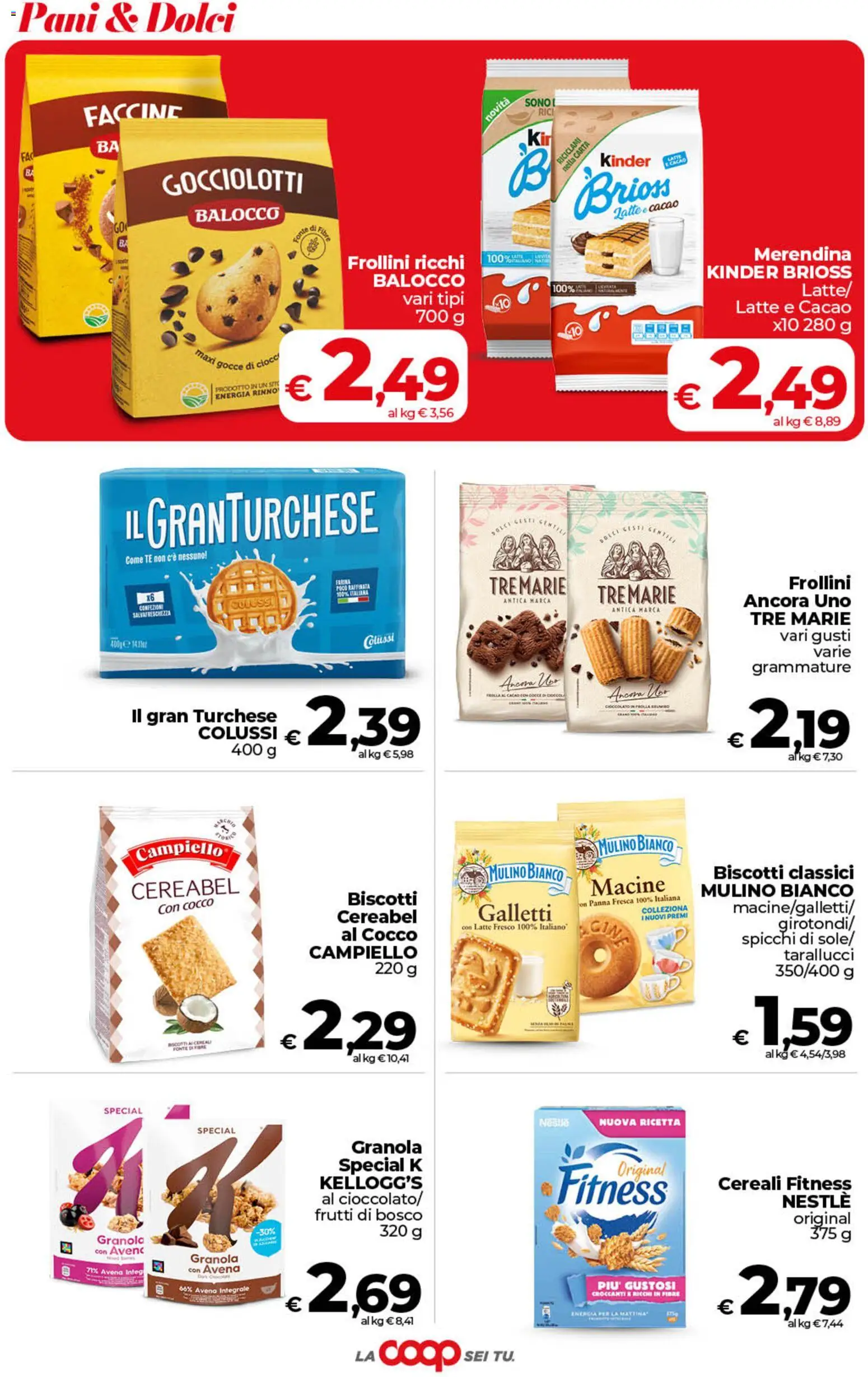 Volantino COOP del 29.05.2026 | Pagina: 30 | Prodotti: Cereali, Panna, Latte, Farina