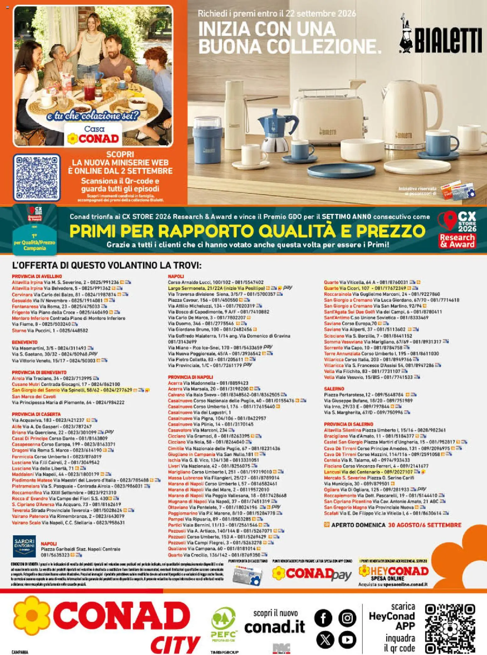 Volantino Conad del 26/08/2026 | Pagina: 16 | Prodotti: Fiori, Bollitore, Tostapane