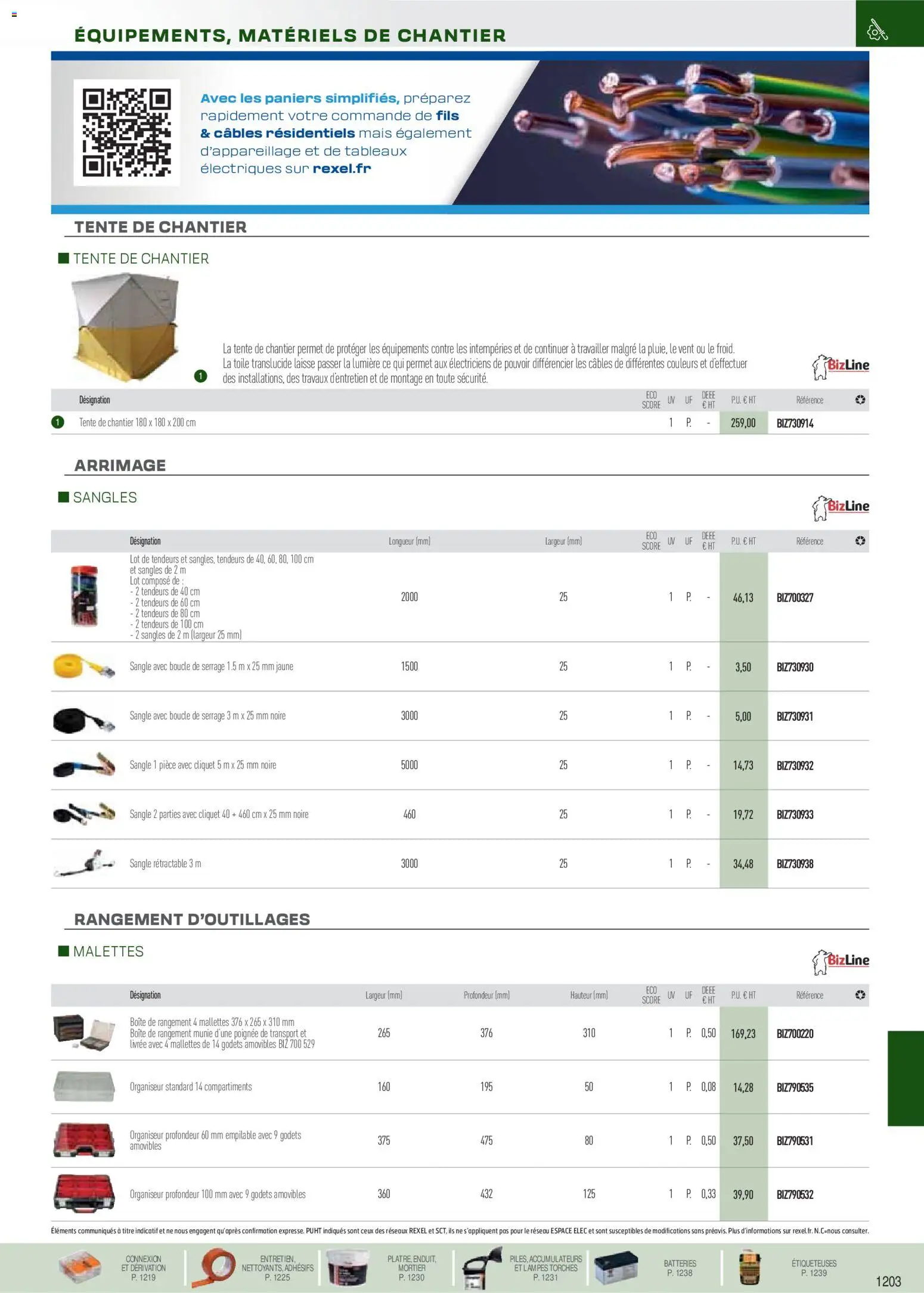 {H1} | Page: 94 | Produits: Tente, Mais, Mortier, Boîte de rangement