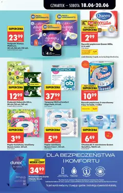 Pogląd oferty "Biedronka gazetka od czwartku" - ważna od 18.06.2026 | Strona: 77 | Produkty: Prezerwatywy, Tampony, Podpaski always, Podpaski
