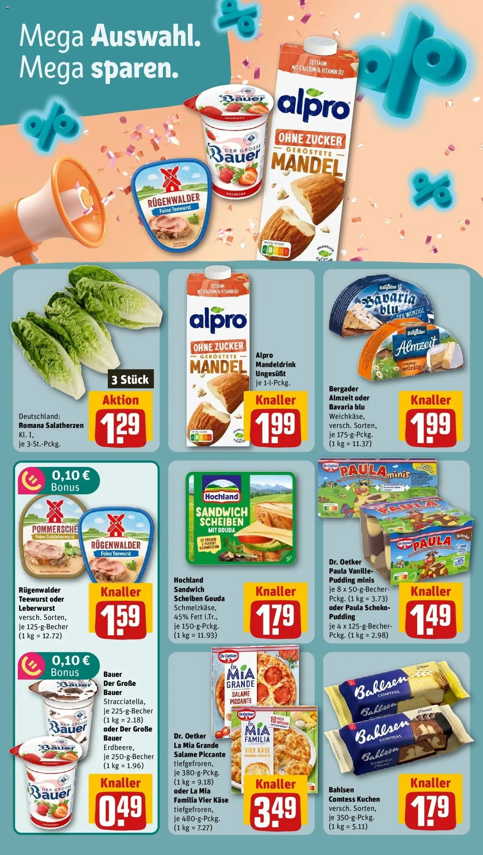REWE Prospekt ab 28.09.2026 zum Blättern » Angebote | Seite: 6 | Produkte: Gouda, Pudding, Vanille, Kuchen