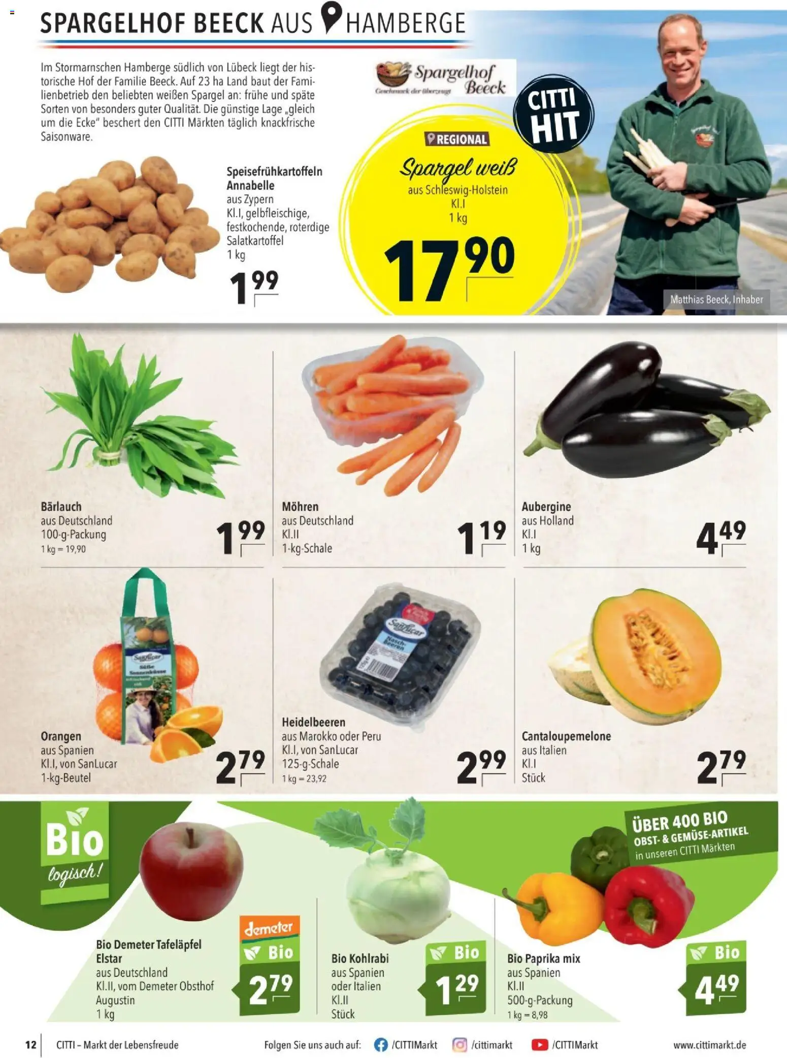 CITTI tilbudsavis – gyldig fra 15.04.2026 | Side: 12 | Produkter: Aubergine, Paprika
