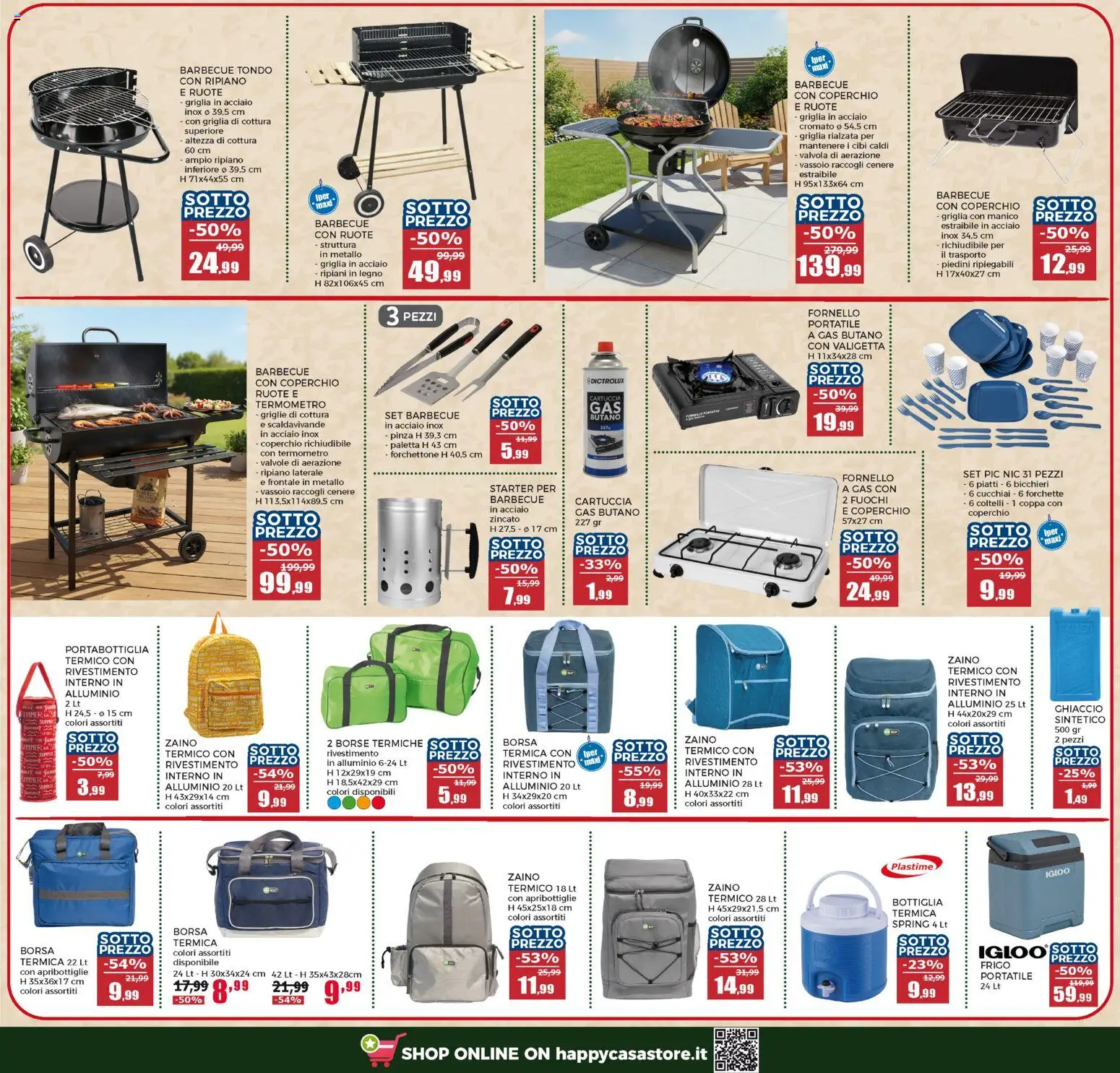 Volantino Happy Casa del 13.05.2026 | Pagina: 26 | Prodotti: Borsa, Griglia, Termometro, Vassoio