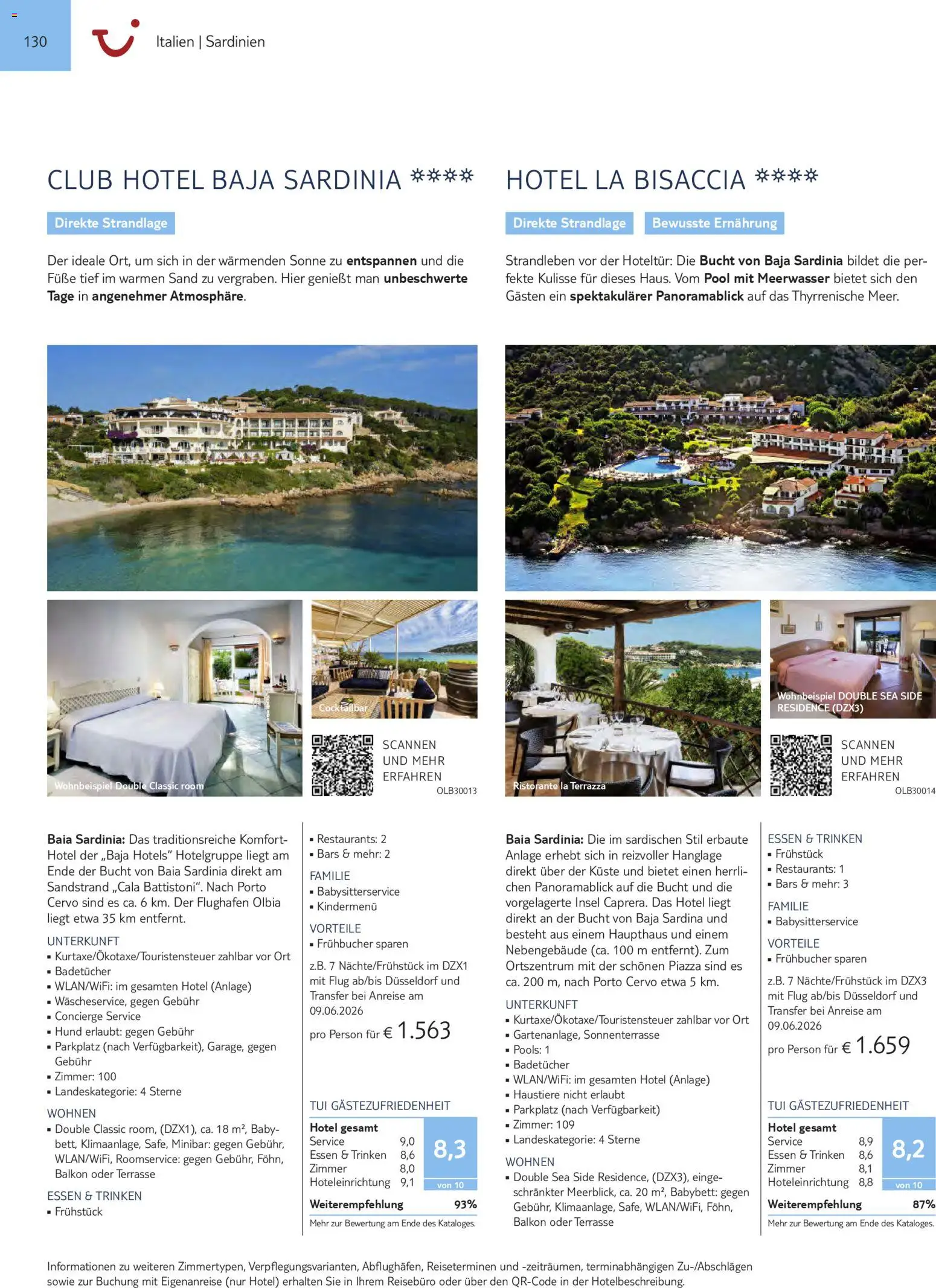TUI Prospekt Südeuropa & Nordafrika 2026/27 – gültig ab 03.03.2026 | Seite: 130 | Produkte: Ristorante, Babybett