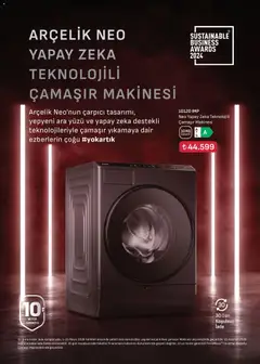 01.05.2026 tarihinden itibaren geçerli olan Arçelik kataloğu önizlemesi | Sayfa: 18 | Ürünler: Çamaşır makinesi