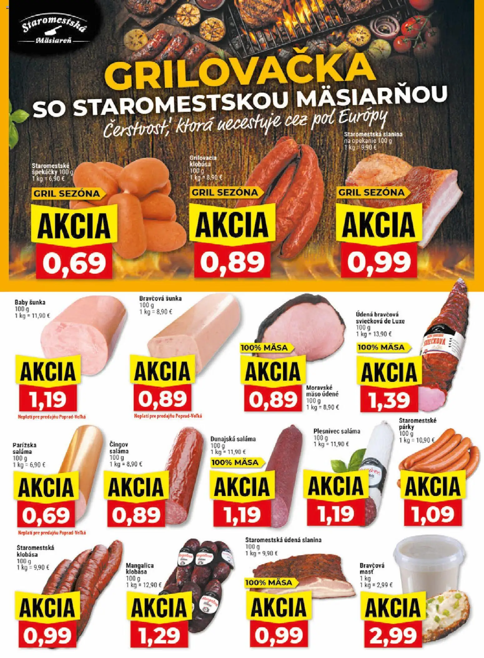 Nové Klas akcie – leták je platný od 15.06.2026 | Strana: 6 | Produkty: Gril, Saláma, Slanina, Klobása