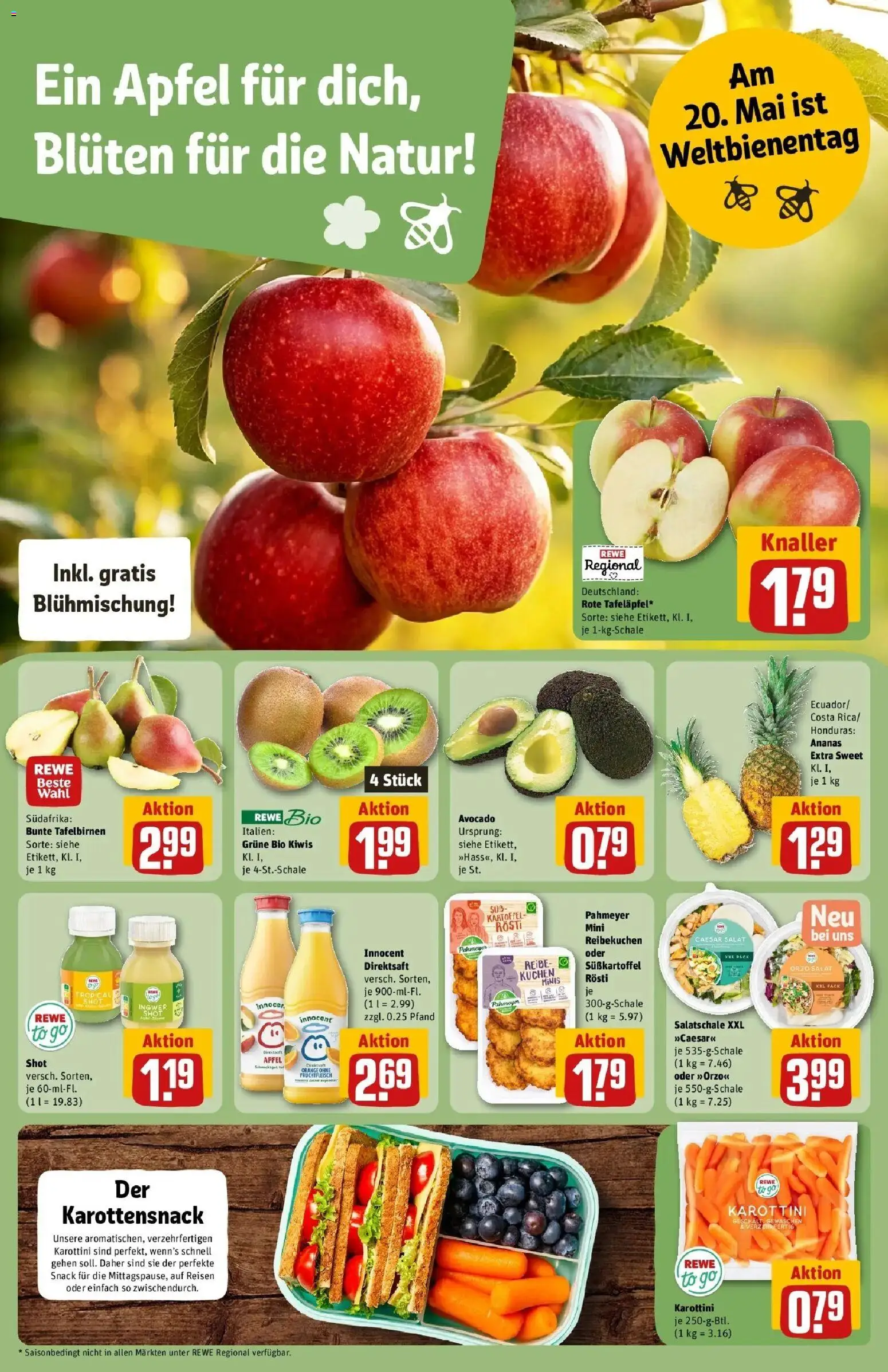 Rewe Prospekt Ingolstadt	 – gültig ab 10.05.2026 | Seite: 8 | Produkte: Äpfel, Ananas, Avocado, Salat