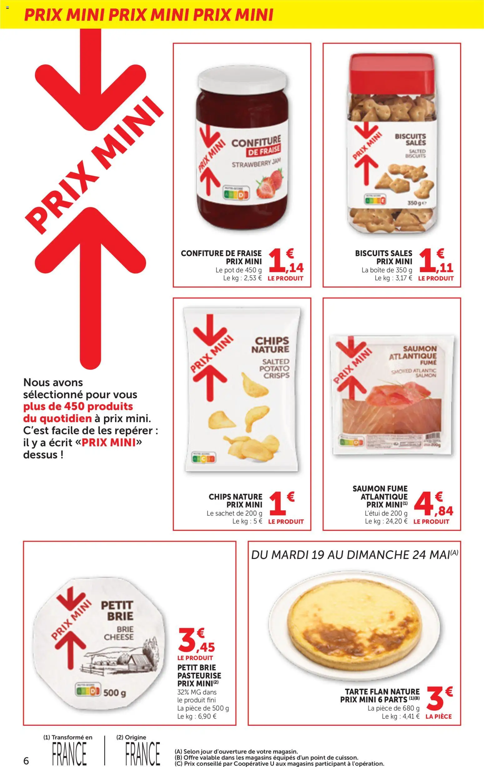 {H1} | Page: 6 | Produits: Fraise, Chips, Brie, Biscuits