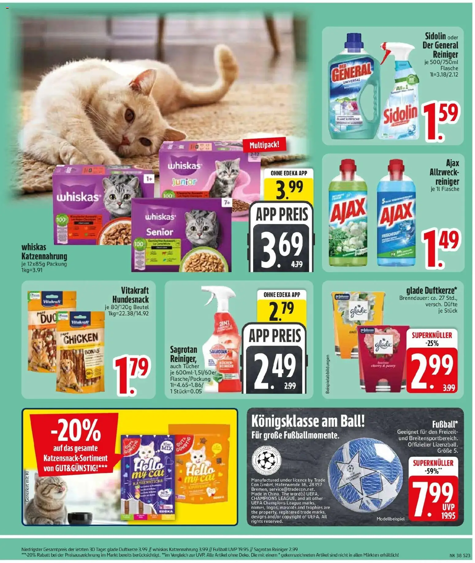 Edeka Prospekt Zolling (ab 14.09.2026) » Angebote Online | Seite: 25 | Produkte: Fußball, Whiskas