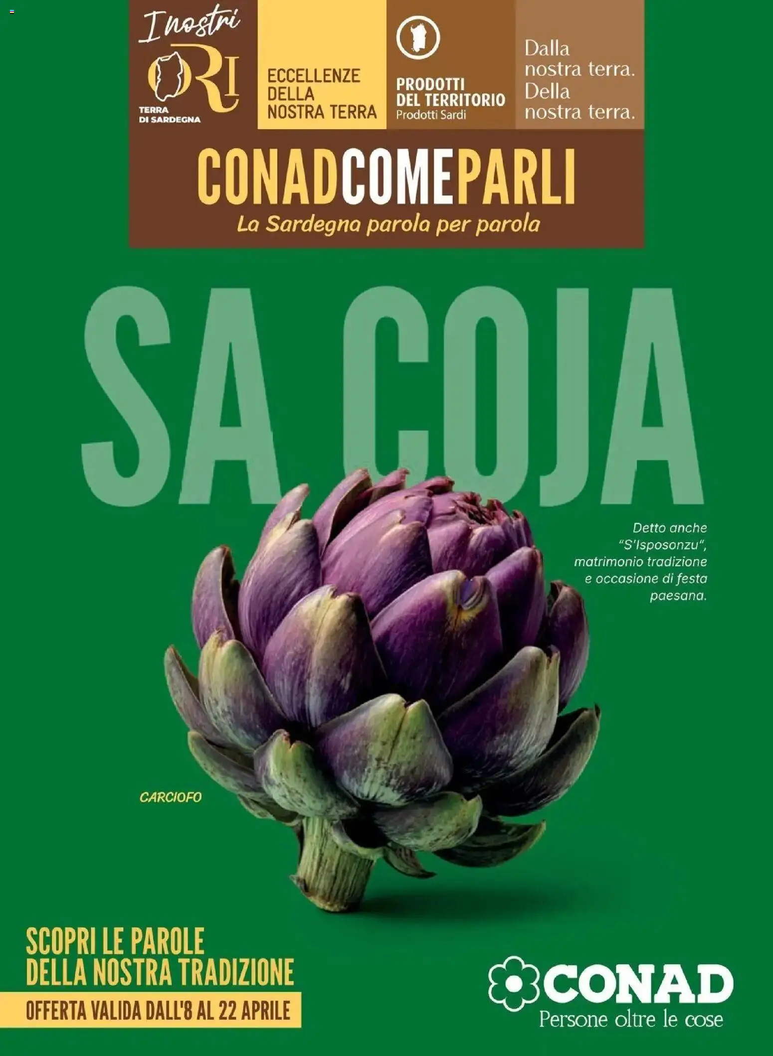 Volantino Conad del 08.04.2026 | Pagina: 1 | Prodotti: Terra