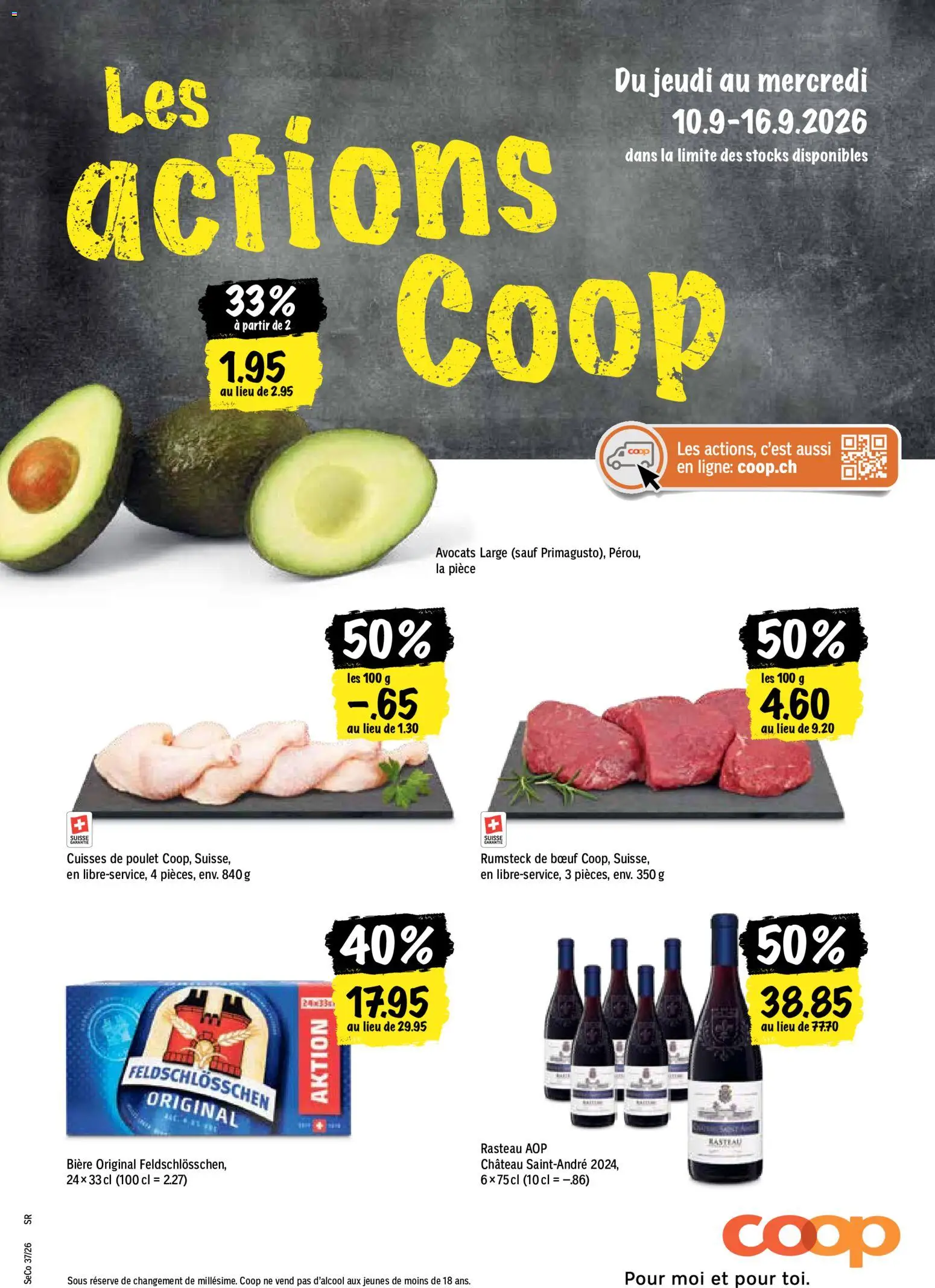Coop aktionen FR – gültig ab 10.09.2026 | Seite: 1 | Produkte: Avocado