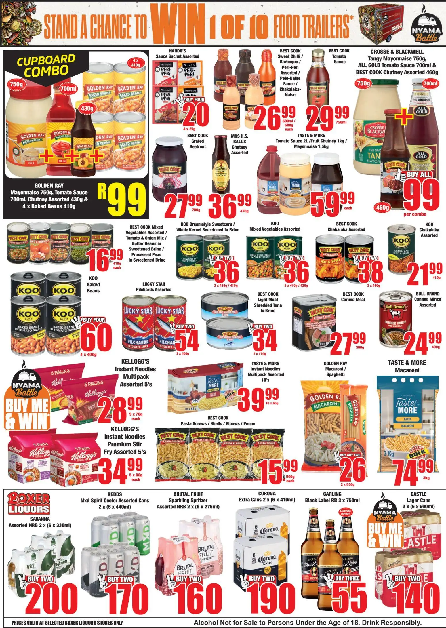 New Boxer catalogue – valid from 11.05.2026 | Page: 6 | Products: Baked beans, Butter, Beer, Vegetables