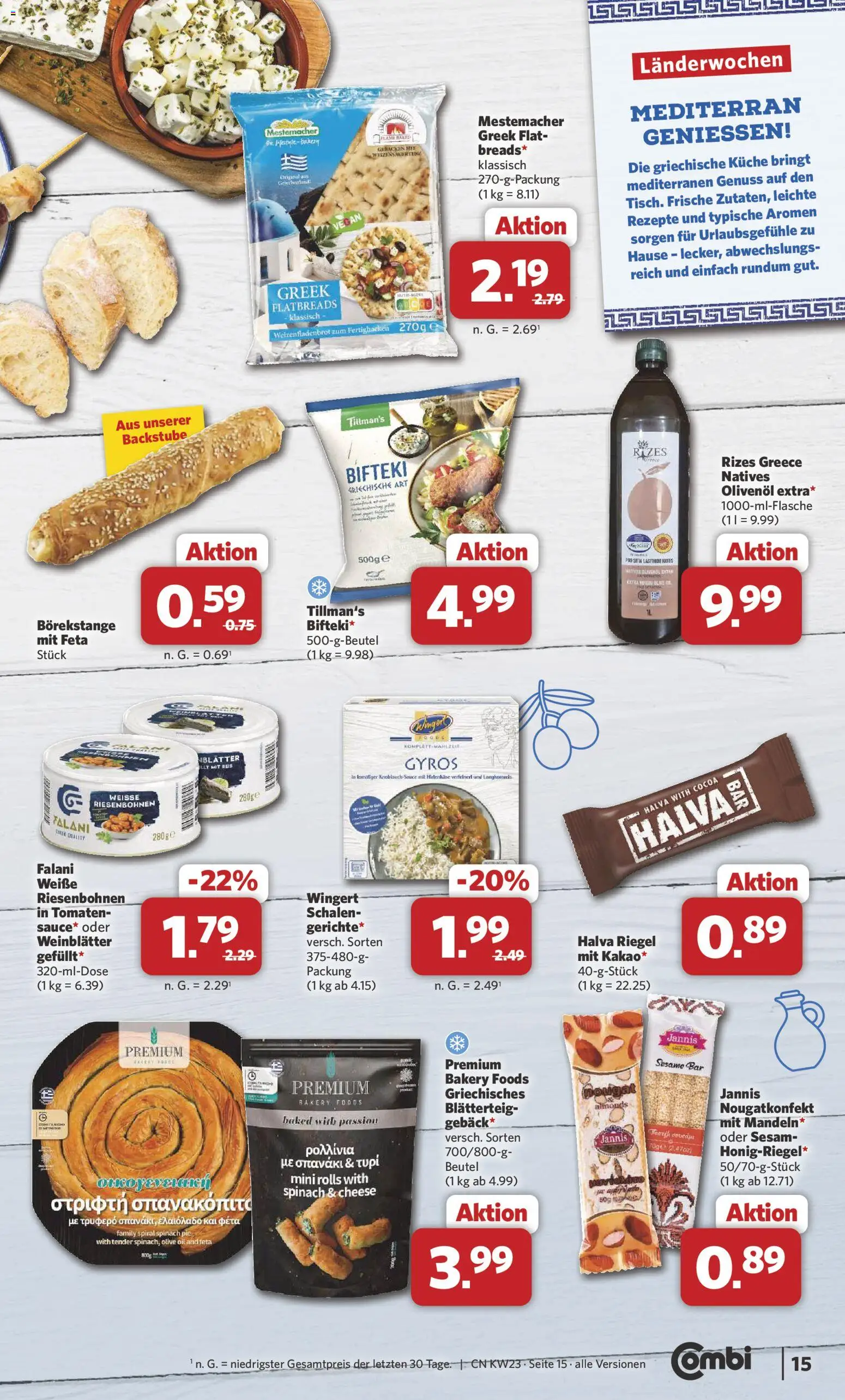 Combi Prospekt – gültig ab 01.06.2026 | Seite: 15 | Produkte: Olivenol, Gyros, Knoblauch, Reis