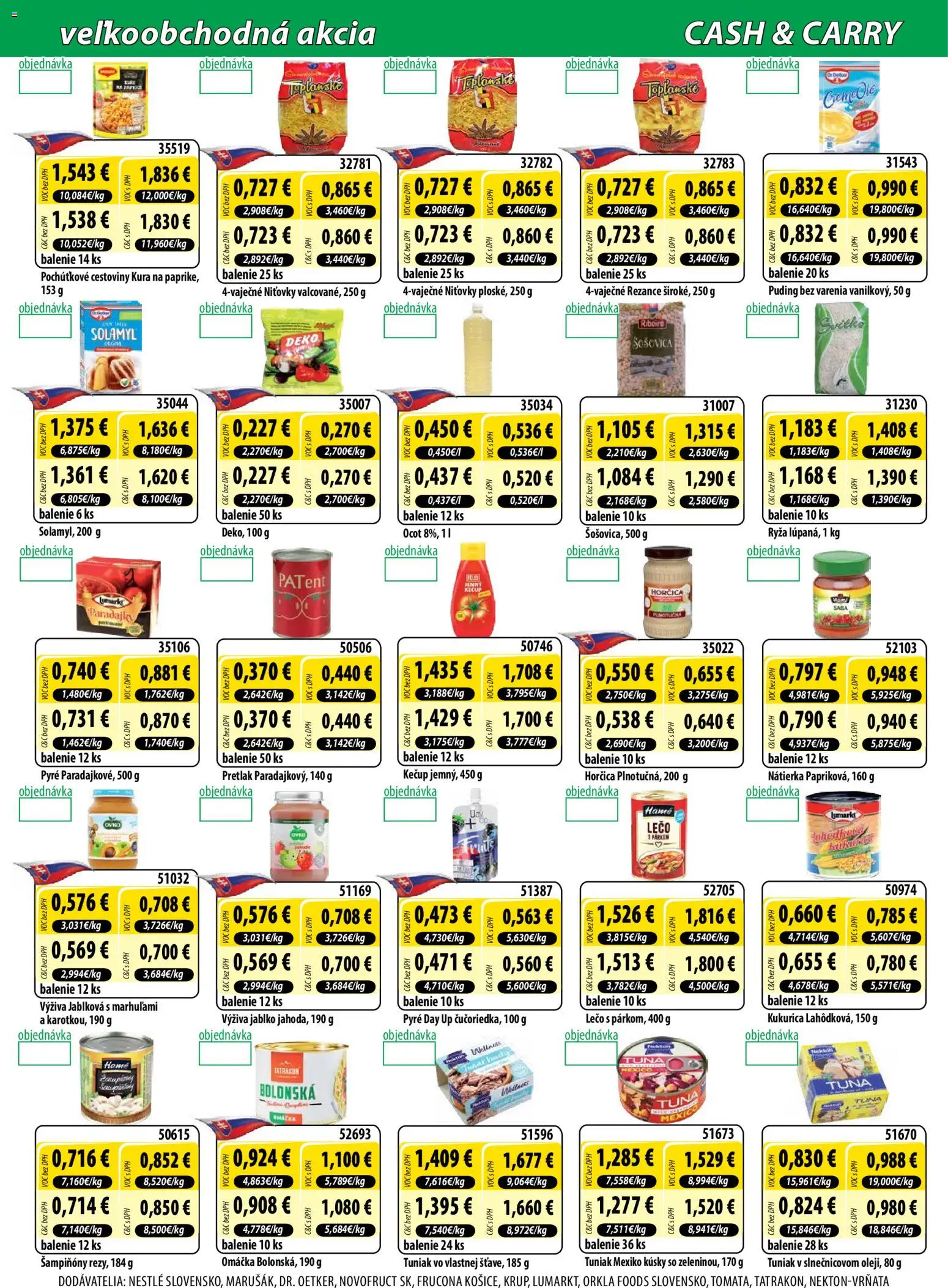 Nové Milk Agro akcie – leták je platný od 05.08.2026 | Strana: 6 | Produkty: Puding, Omáčka, Kukurica, Ocot