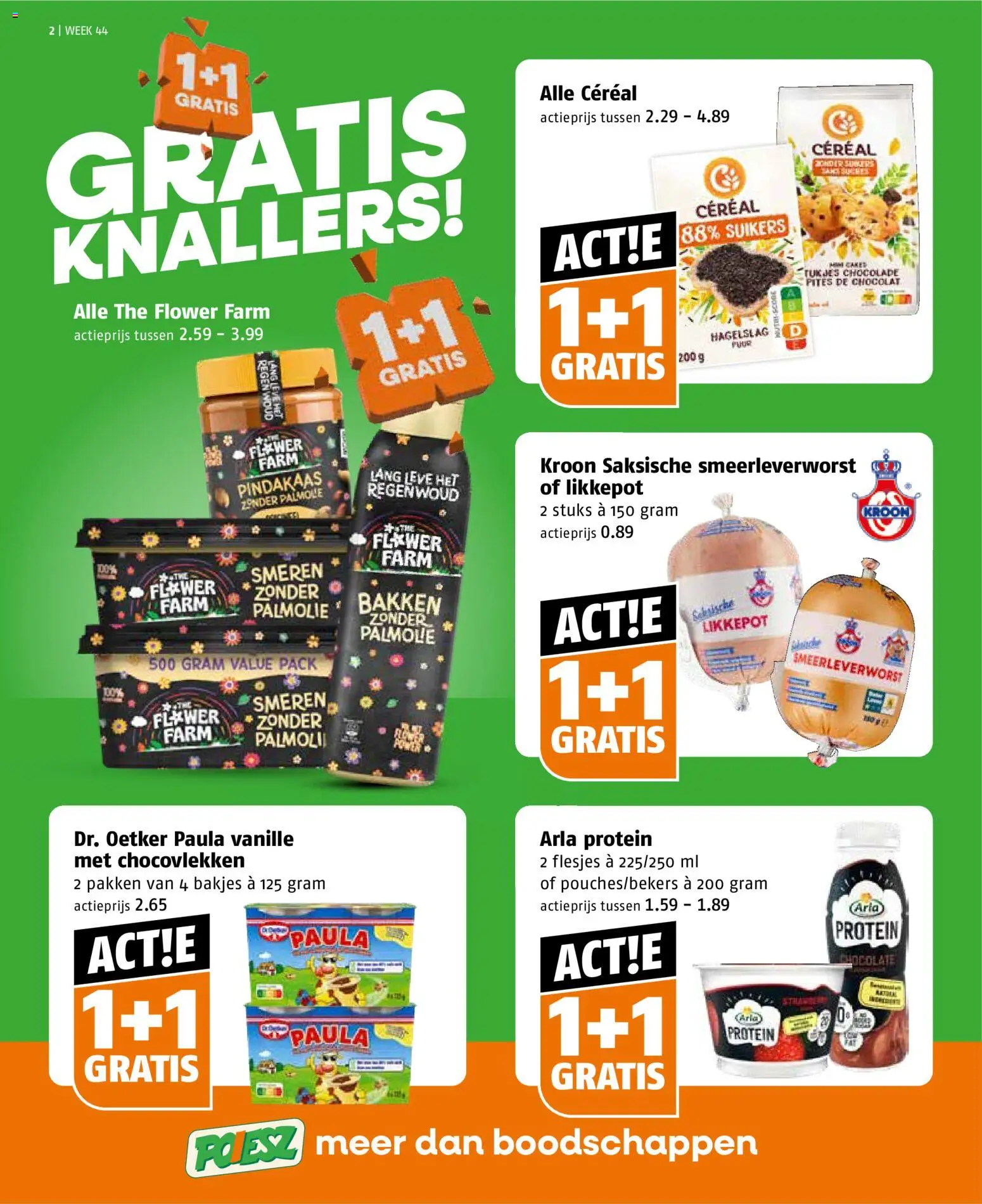 {H1} | Pagina: 2 | Producten: Chocolade, Vanille, Pindakaas