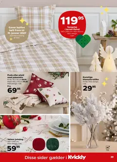 Pude eller plaid med julemotiv, Pude: 45 x 45 cm. Plaid: 130 x 170 cm. Flere design. 1 stk. gyldig fra 30/10/2026 | Side: 45 | Produkter: Pude