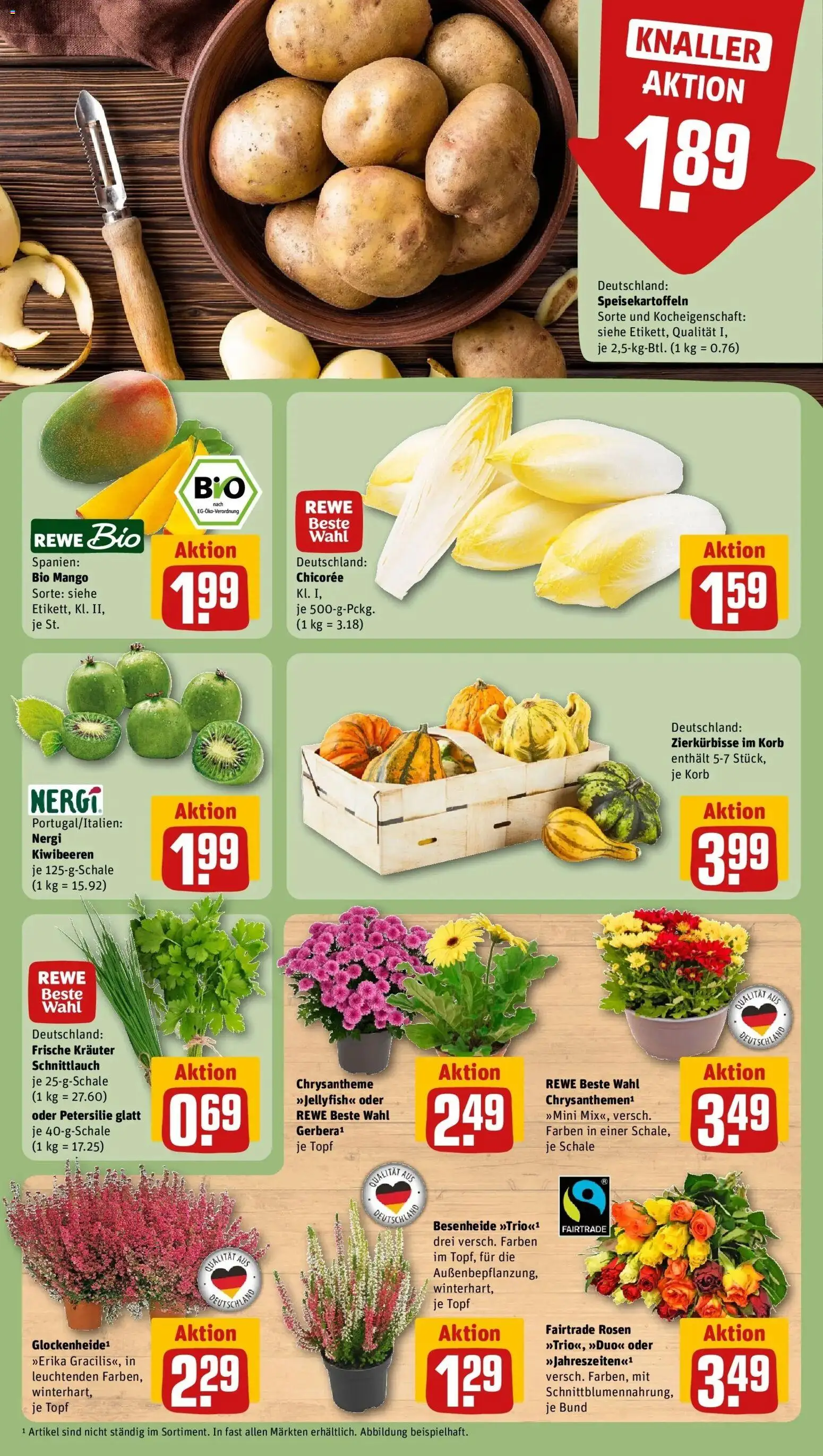 REWE Prospekt ab 21.09.2026 zum Blättern » Angebote | Seite: 13 | Produkte: Korb, Mango, Petersilie