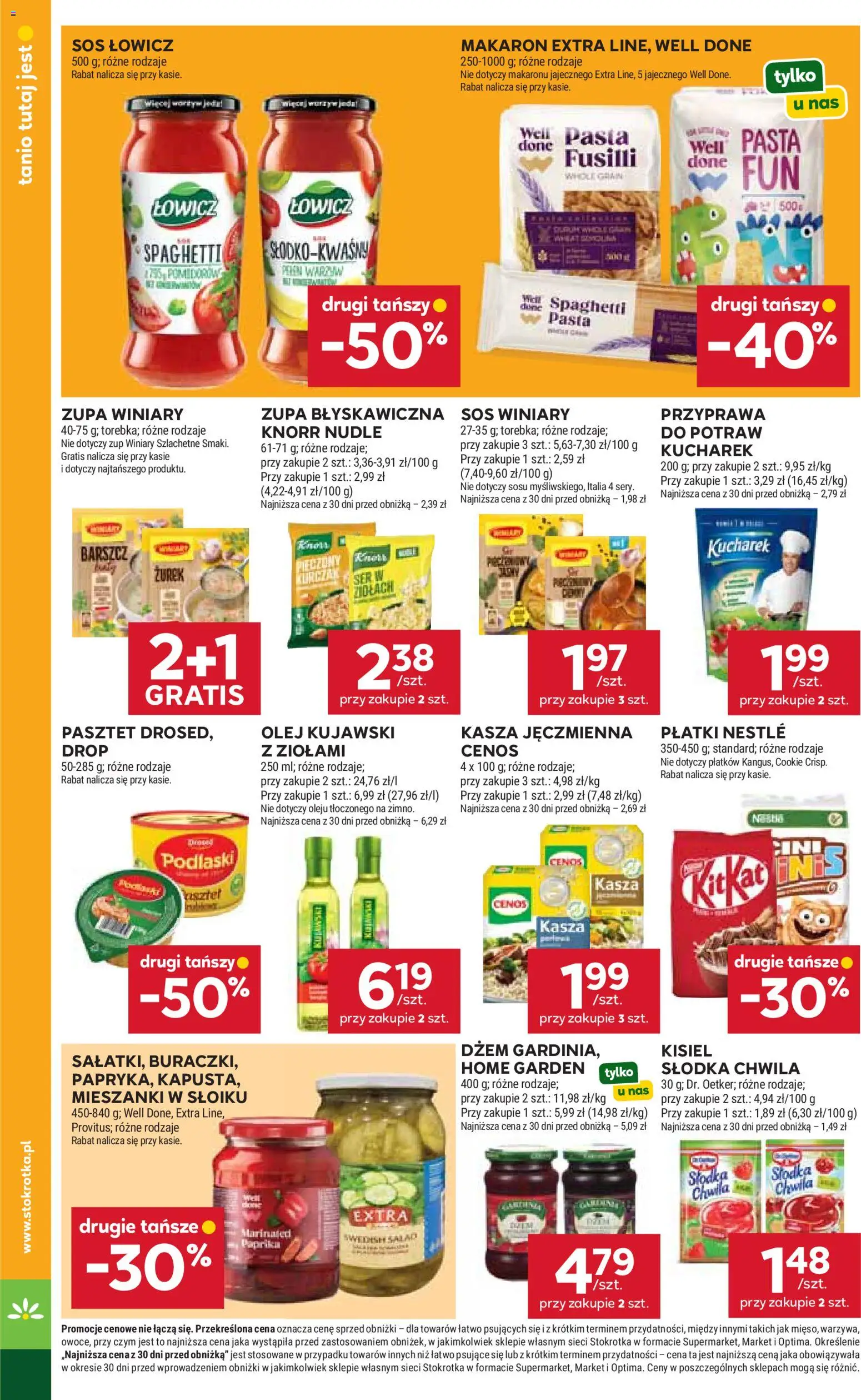 Stokrotka gazetka - Market od 15.10.2026 | Strona: 18 | Produkty: Barszcz, Kasza jęczmienna, Kisiel, Makaron
