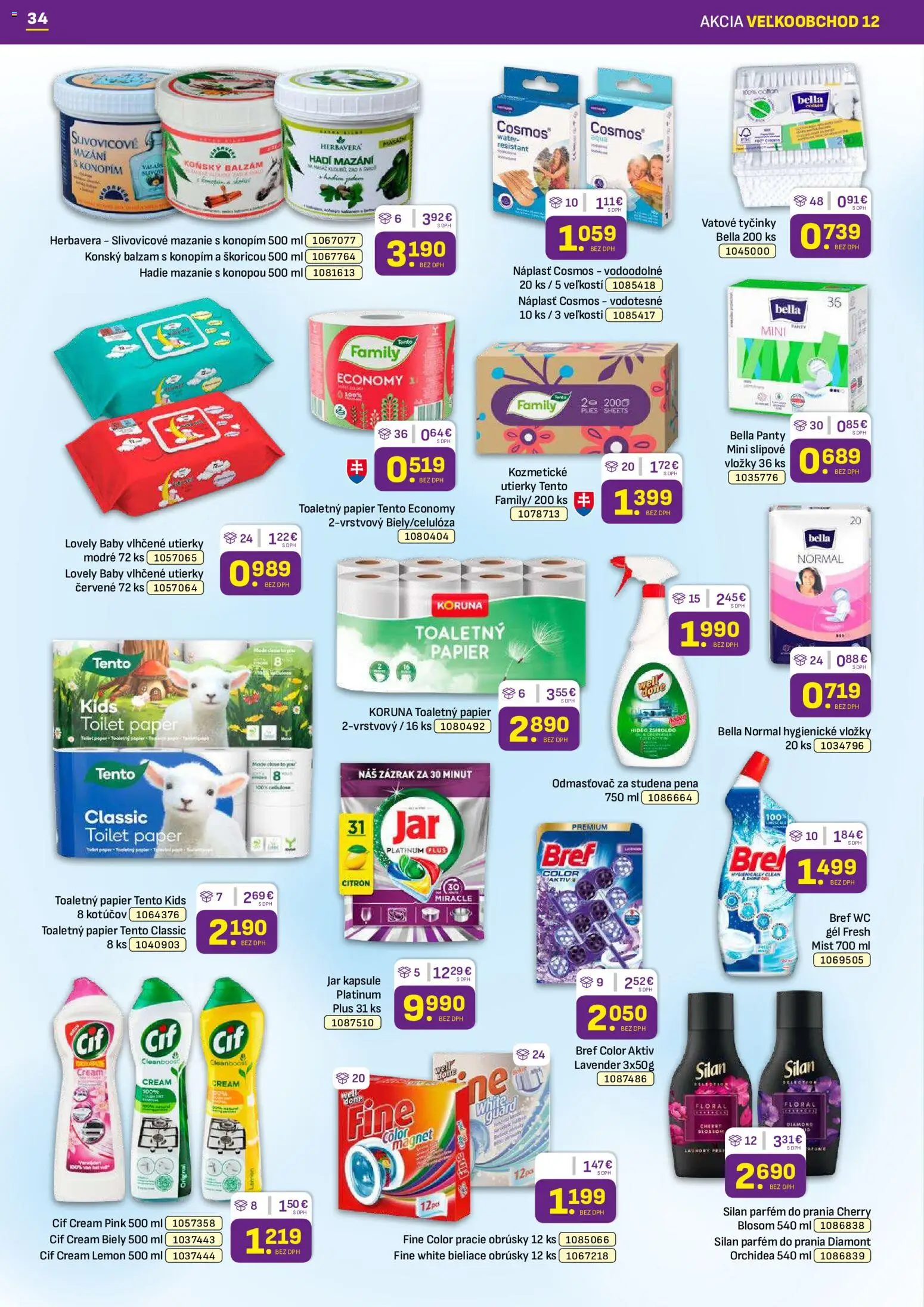 Nové Libex akcie – leták je platný od 15.06.2026 | Strana: 34 | Produkty: Wc, Parfém, Toaletný papier, Jar