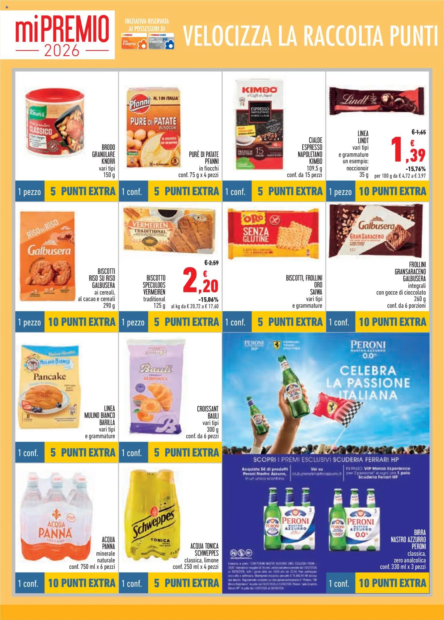Volantino Conad del 15/07/2026 | Pagina: 6 | Prodotti: Cereali, Patate, Cacao, Frollini