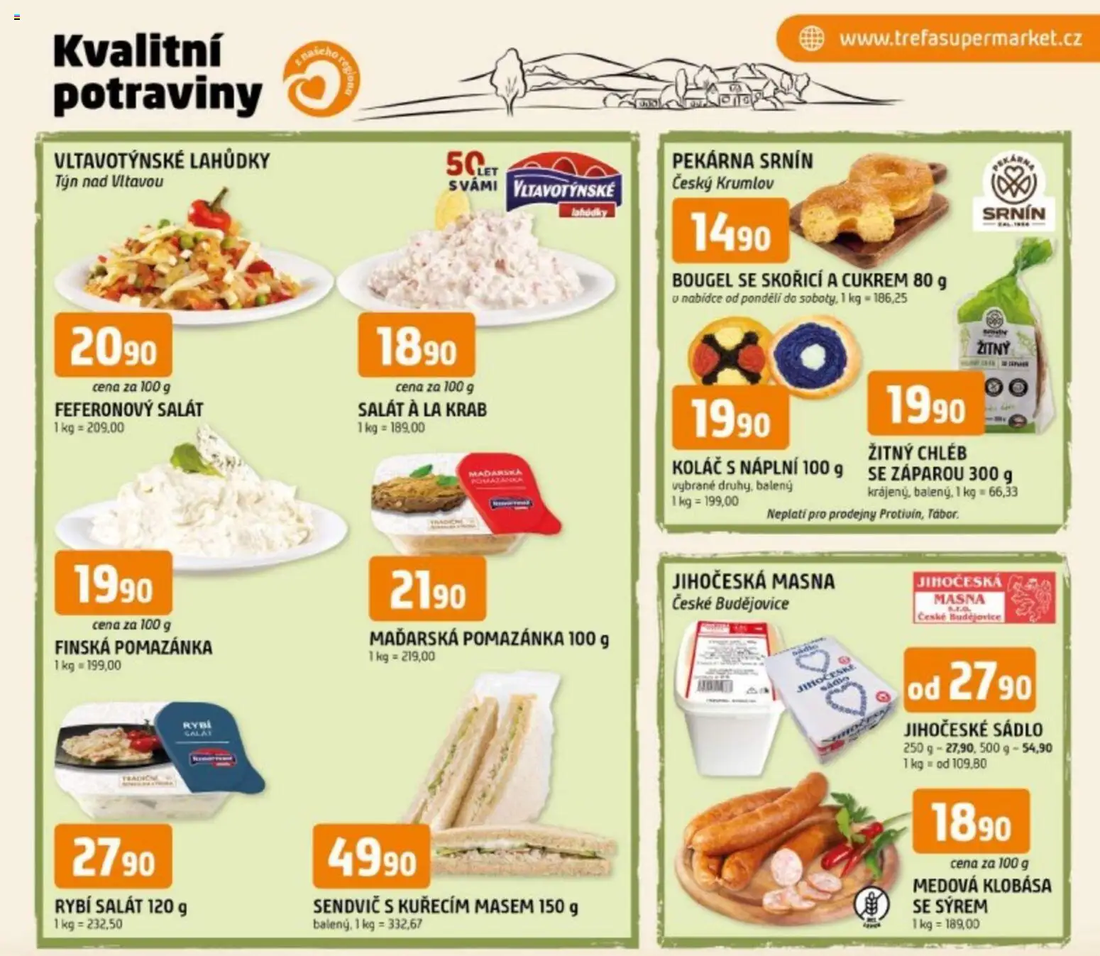Trefa leták - Kvalitní potraviny z našeho regionu od 27.05.2026 | Strana: 1