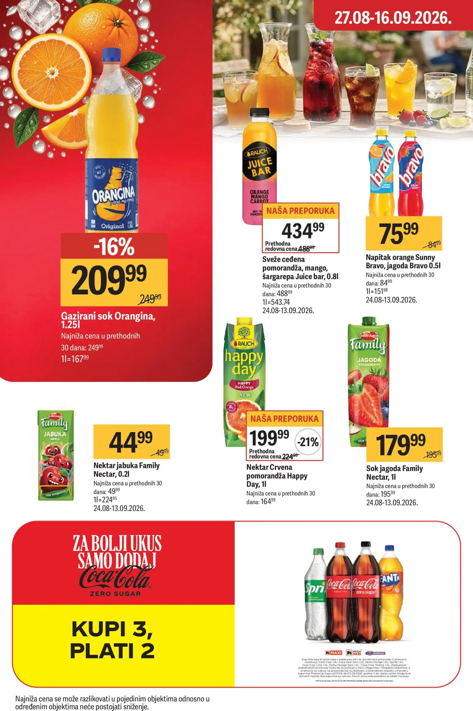 Maxi katalog - važi od 03.09.2026 | Strana: 36 | Proizvode: Šargarepa, Sprite, Jagoda, Nektar