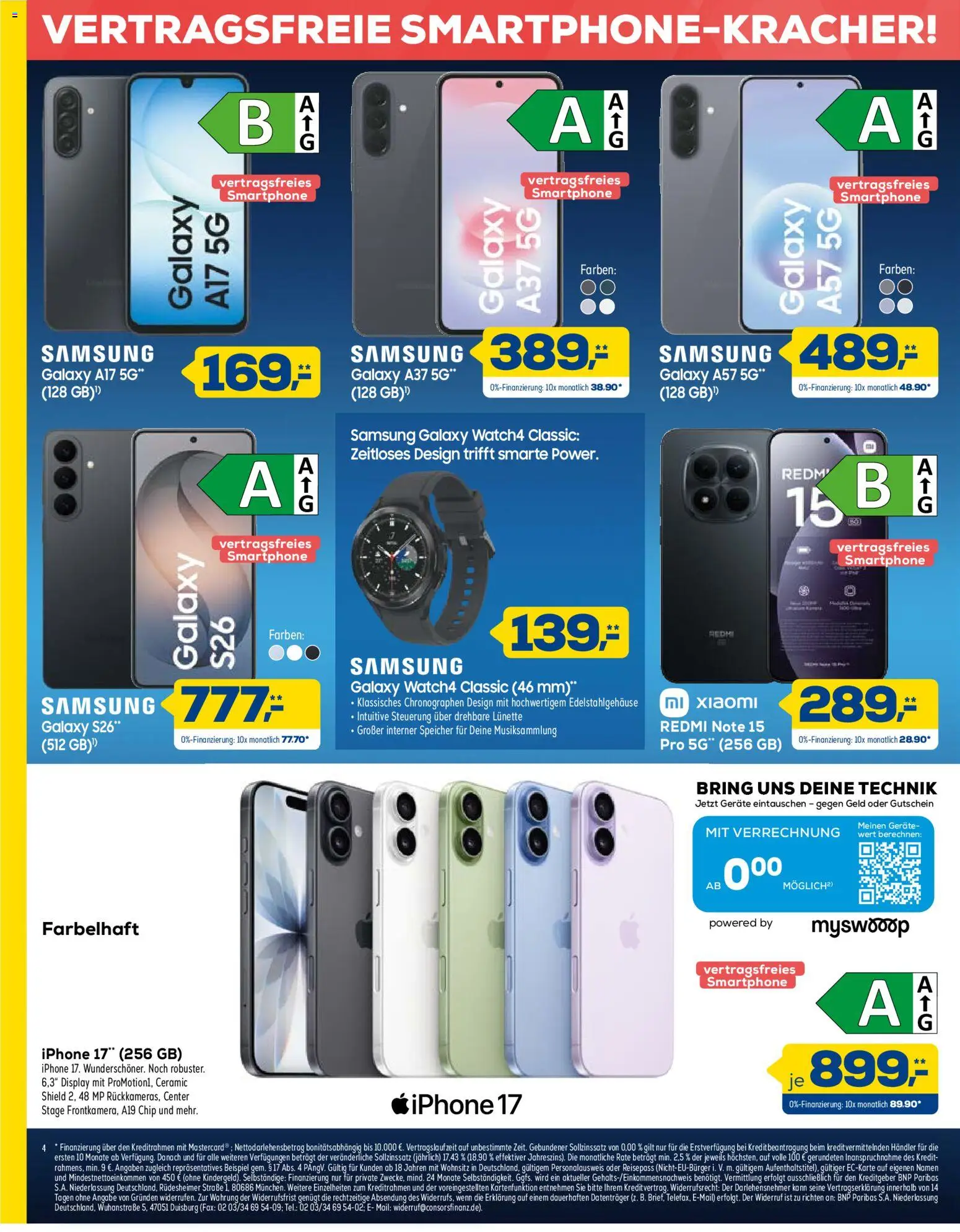 Euronics  Aktueller Prospekt – gültig ab 13.06.2026 | Seite: 4 | Produkte: Xiaomi, Samsung, Iphone, Smartphone