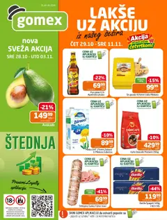 Gomex katalog Akcije iz našeg šešira - pregled Gomex kataloga - važi od 29.10.2026