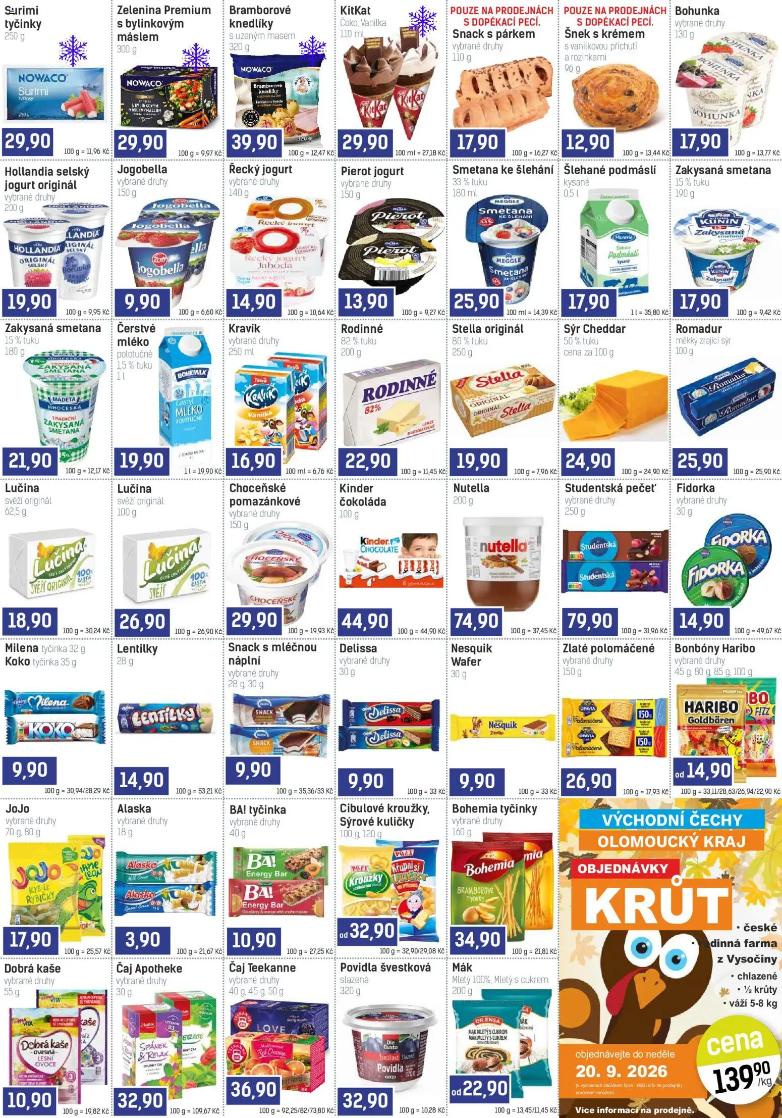 Konzum leták od 26.08.2026 | Strana: 2 | Produkty: Čaj, Povidla, Vanilka, Podmáslí