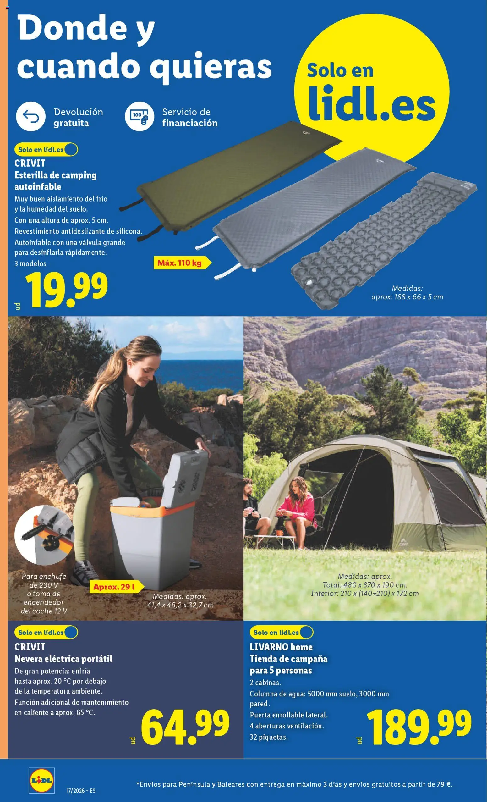Lidl Canarias │ válido desde el 20.04.2026 | Página: 4 | Productos: Nevera, Enchufe
