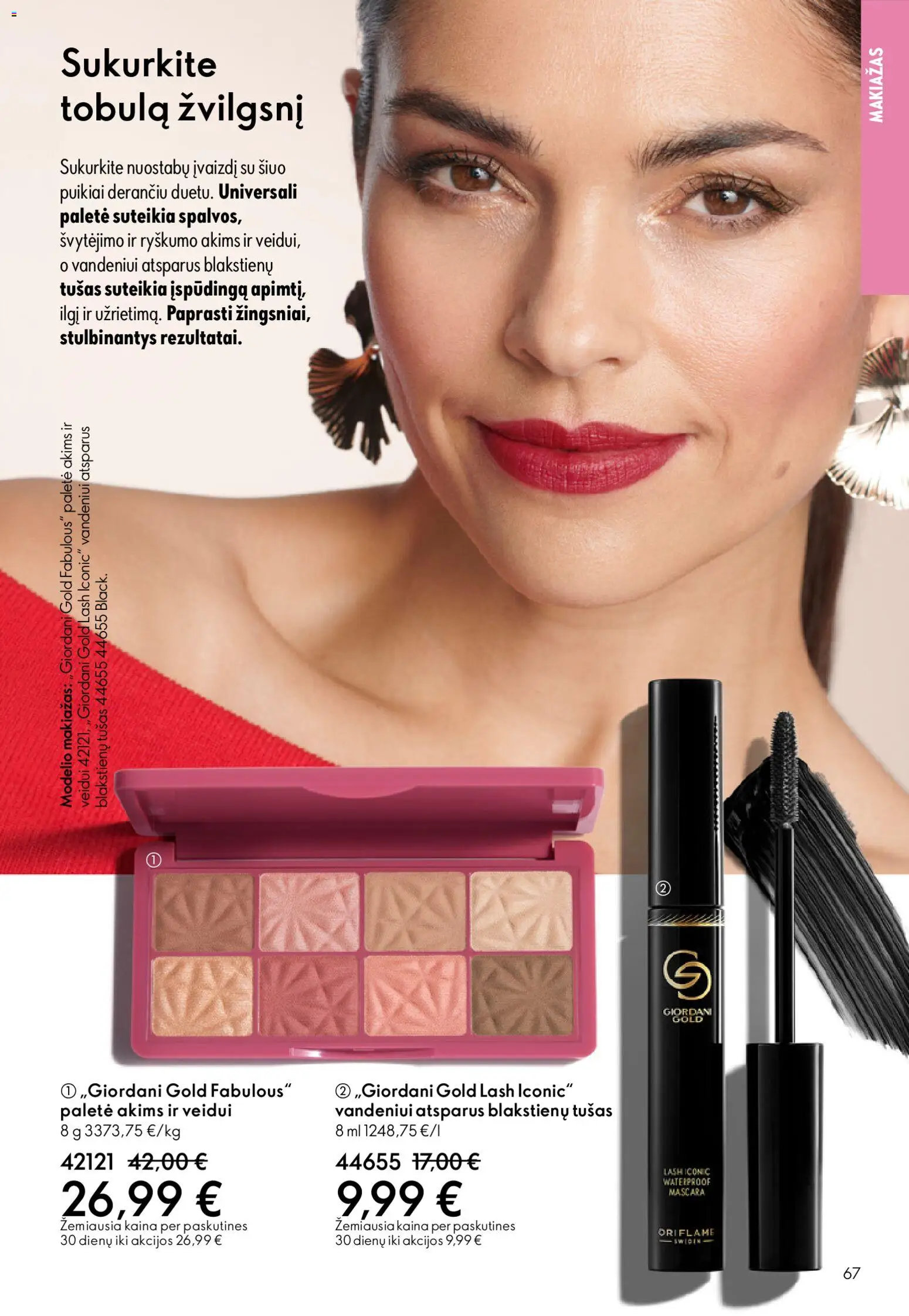 Oriflame akcijos nuo 03.06.2026 | Puslapis: 67 | Prekių: Makiažas, Tušas