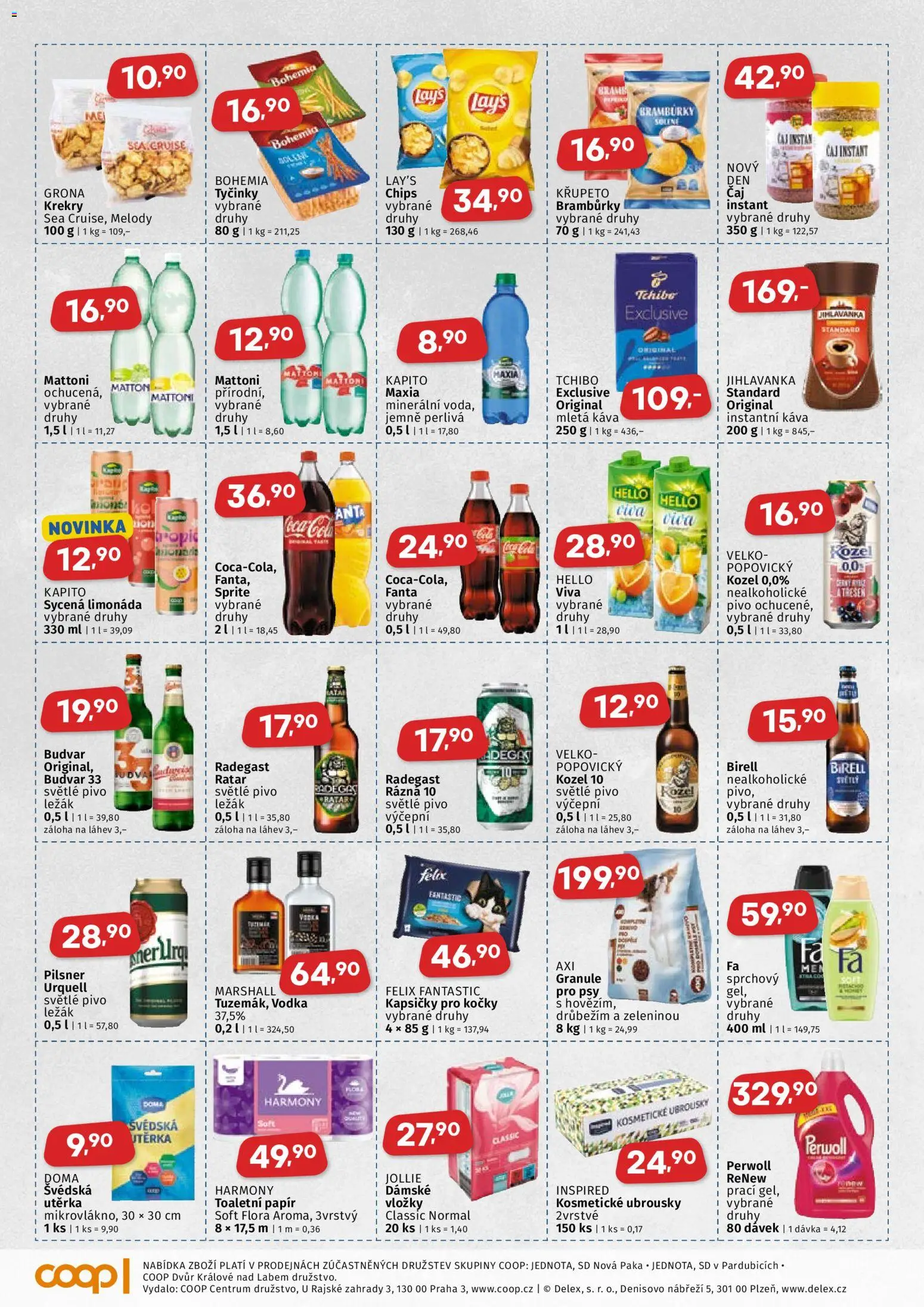 Coop leták - Východočeský region od 01.07.2026 | Strana: 4 | Produkty: Instantní káva, Fanta, Pilsner Urquell, Budvar 33