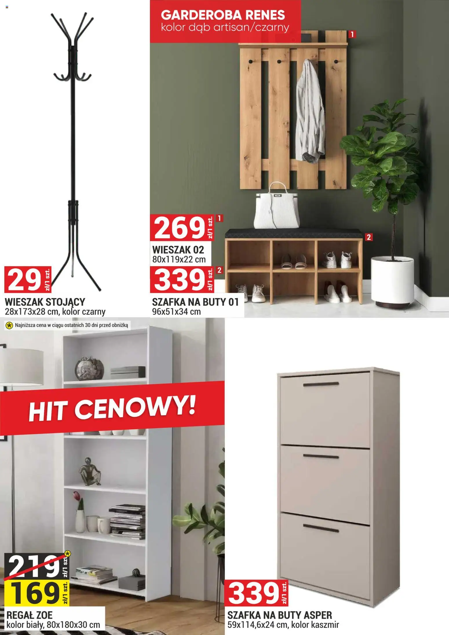 Merkury Market gazetka - Meble od 01.10.2026 | Strona: 17 | Produkty: Buty, Wieszak stojący, Wieszak, Regał