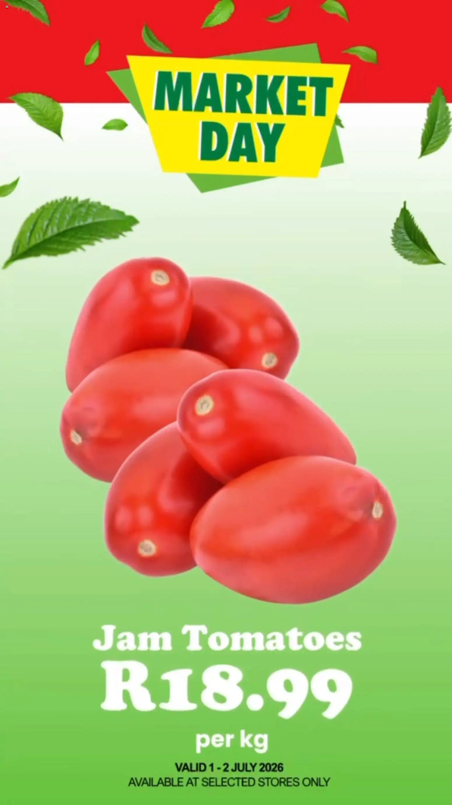 New Check Save catalogue – valid from 01/07/2026 | Page: 2 | Products: Jam, Tomatoes