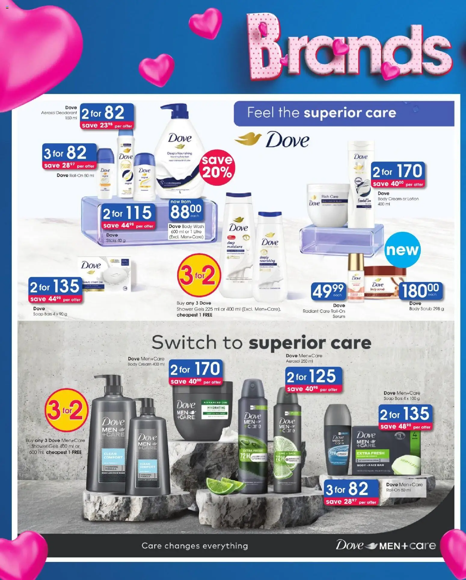 New Clicks catalogue – valid from 11/08/2026 | Page: 10 | Products: Body cream, Deodorant, Body wash, Scrub