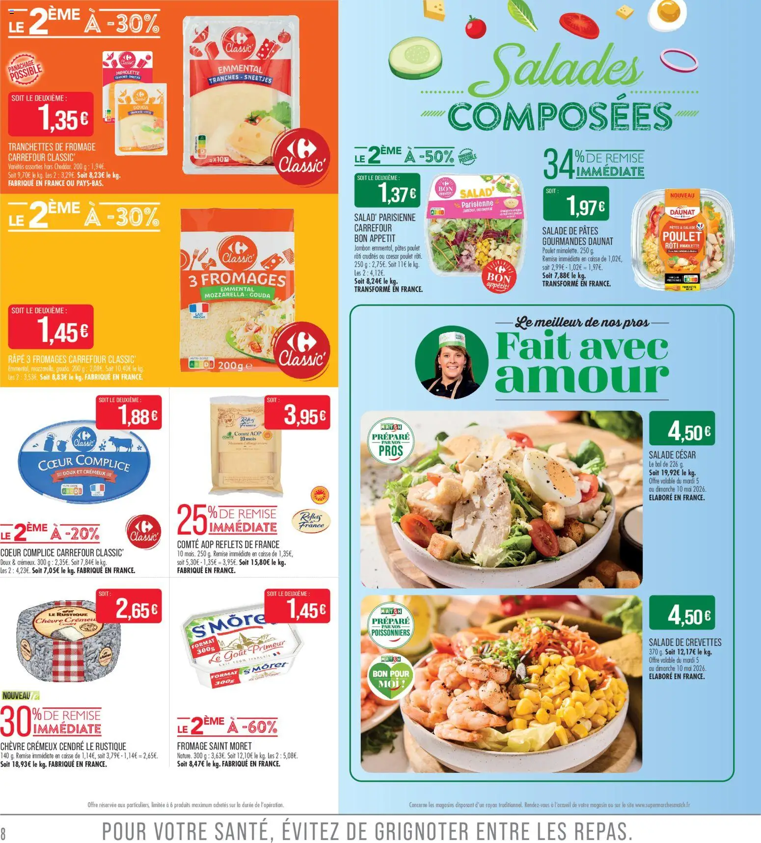 {H1} | Page: 8 | Produits: Bol, Crevettes, Jambon, Pâtes