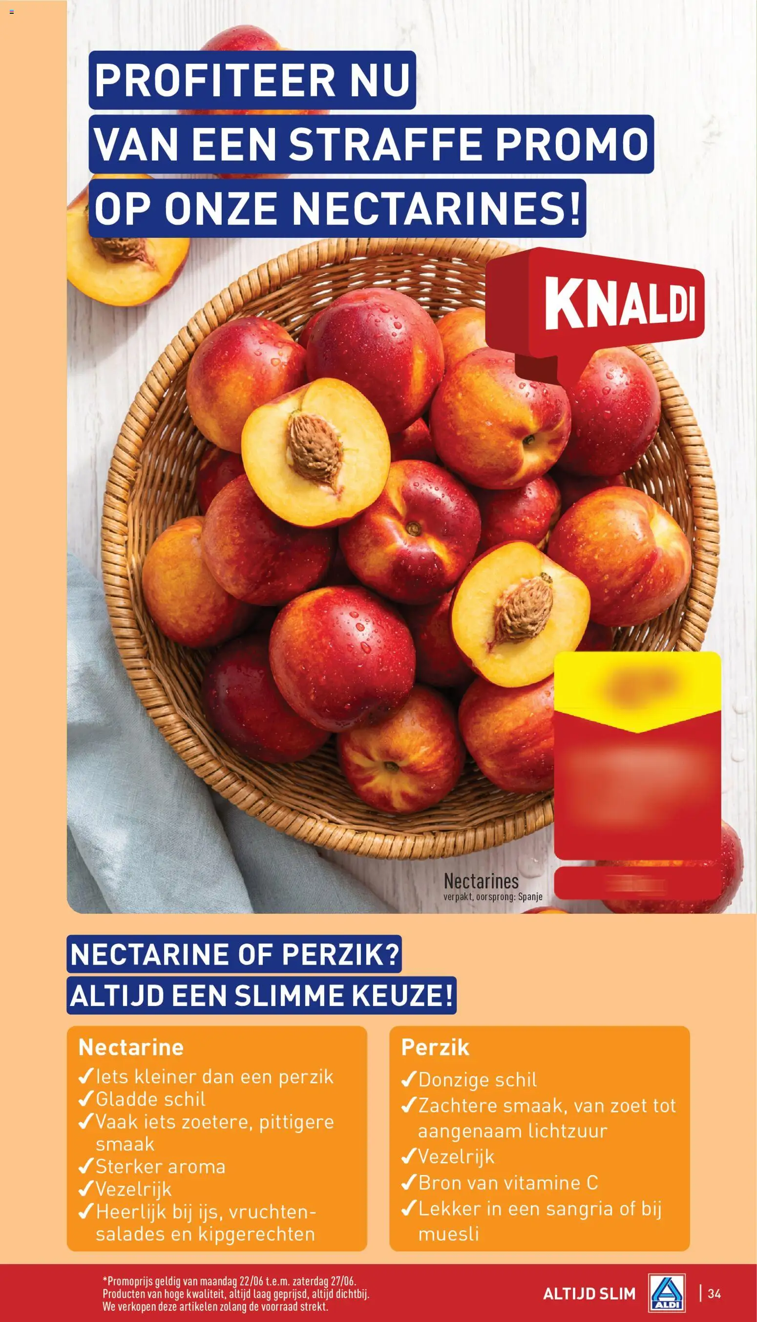 {H1} | Pagina: 34 | Producten: Salades, Muesli, Vitamine C, Nectarines
