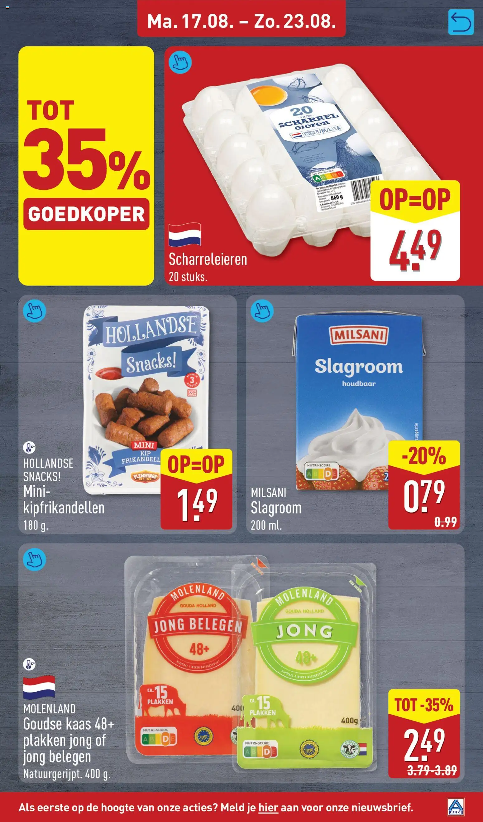 {H1} | Pagina: 15 | Producten: Snacks, Goudse kaas, Kaas, Gouda