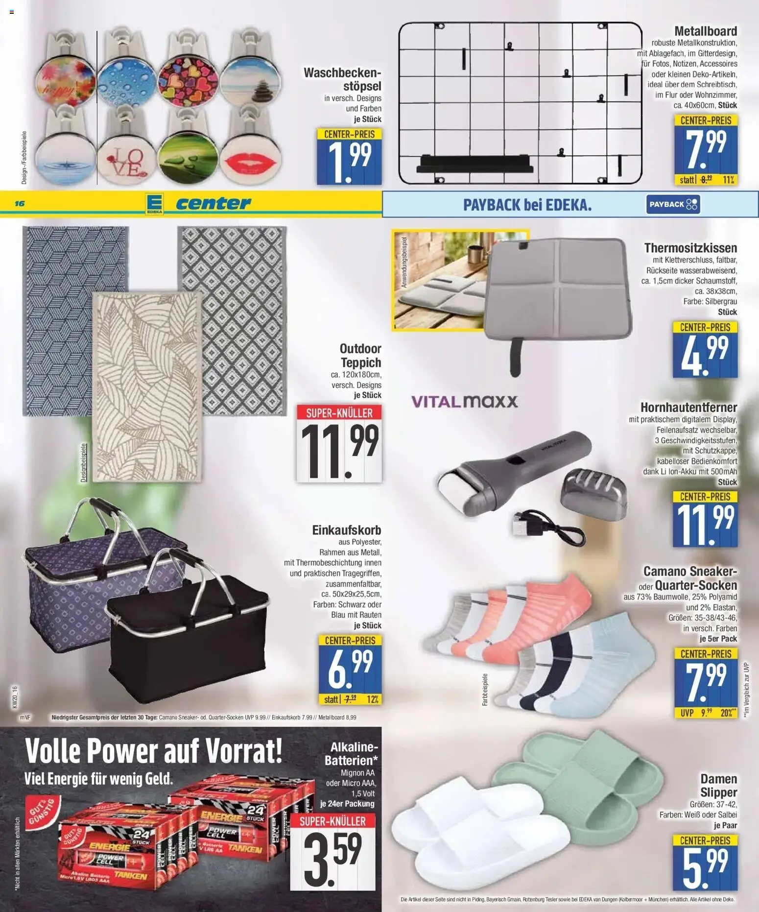 Edeka prospekt Neuburg An Der Donau	 – gültig ab 10.05.2026 | Seite: 16 | Produkte: Waschbecken, Teppich, TV