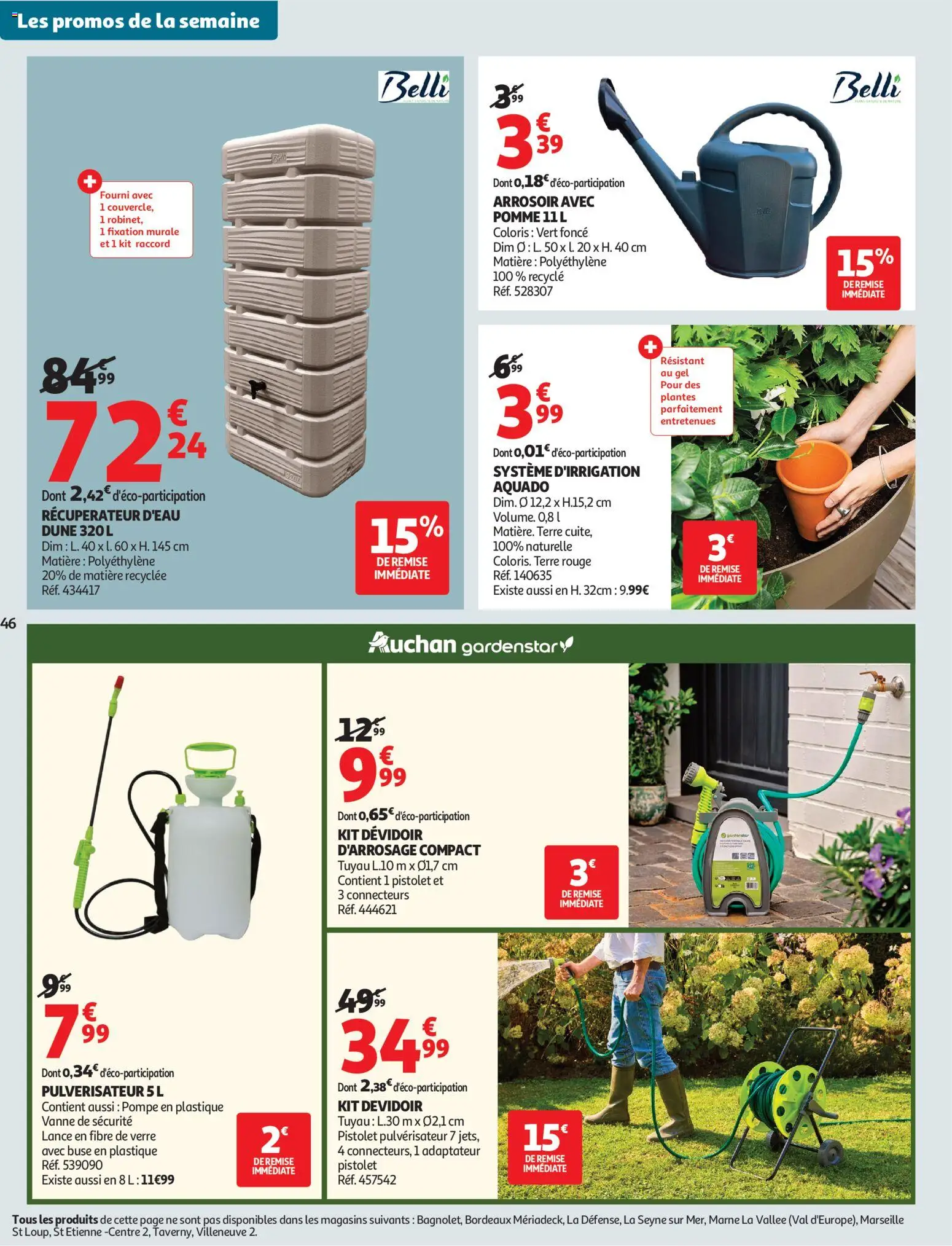 {H1} | Page: 50 | Produits: Adaptateur, Pomme, Récupérateur d'eau, Arrosoir